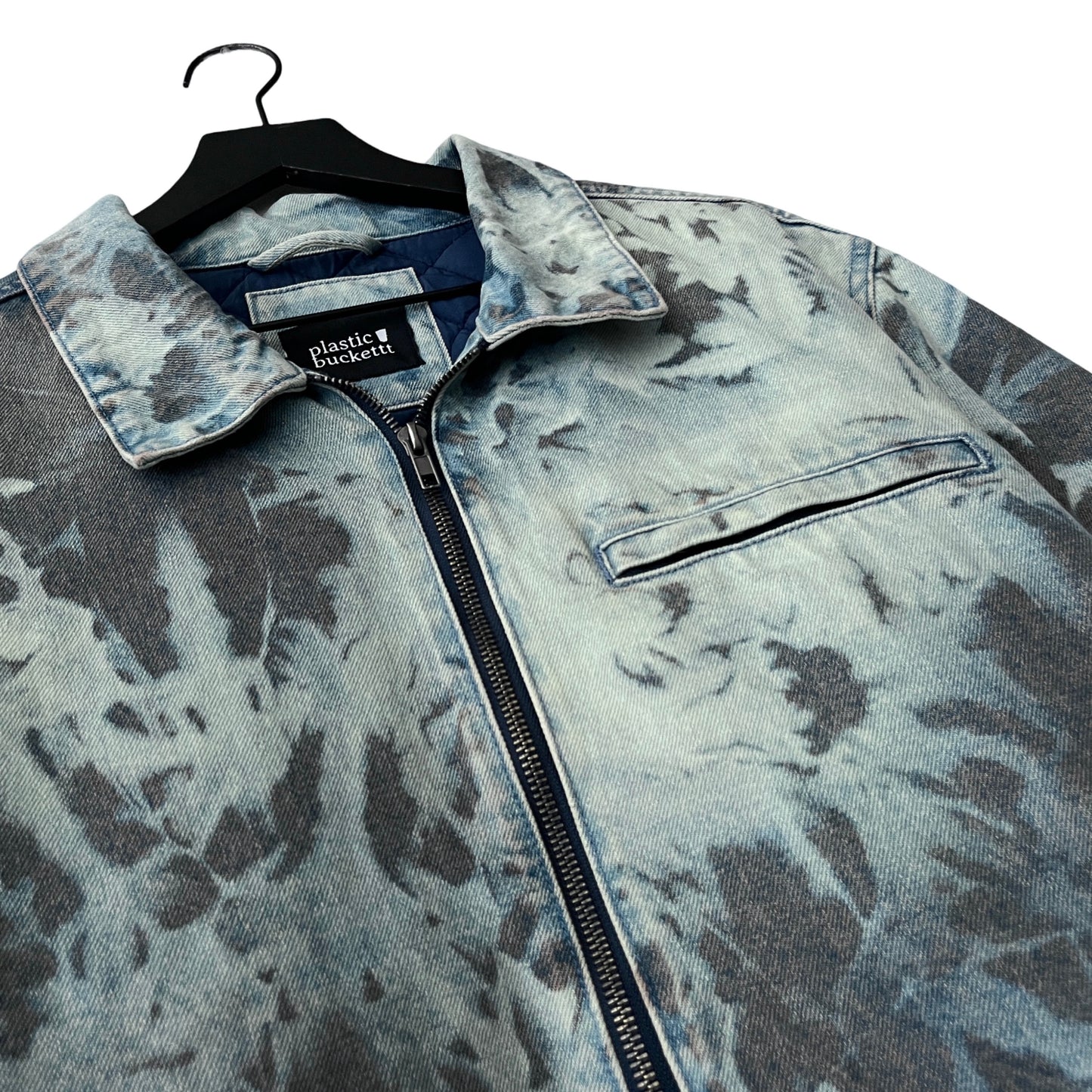 Denim Quilted Workwear Jacket in Tundra / LARGE