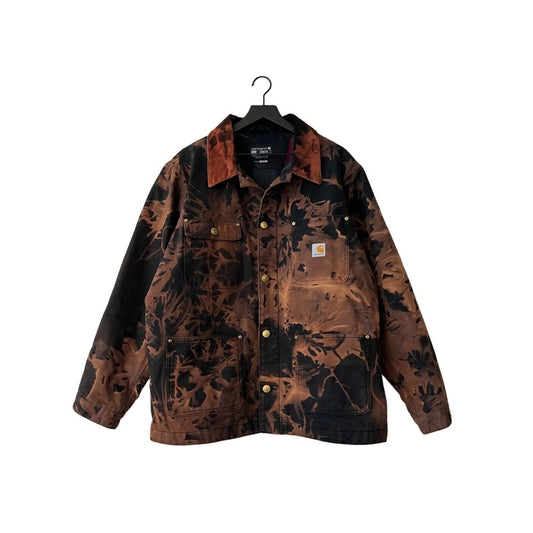 Carhartt Blanket Lined Canvas Work Jacket in Petrified / LARGE