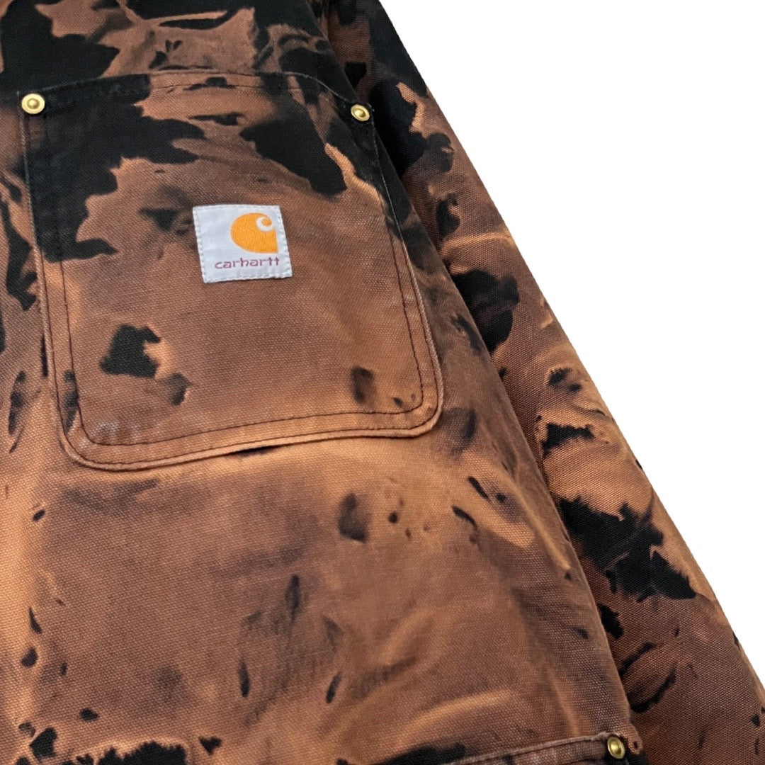 Carhartt Blanket Lined Canvas Work Jacket in Petrified / LARGE