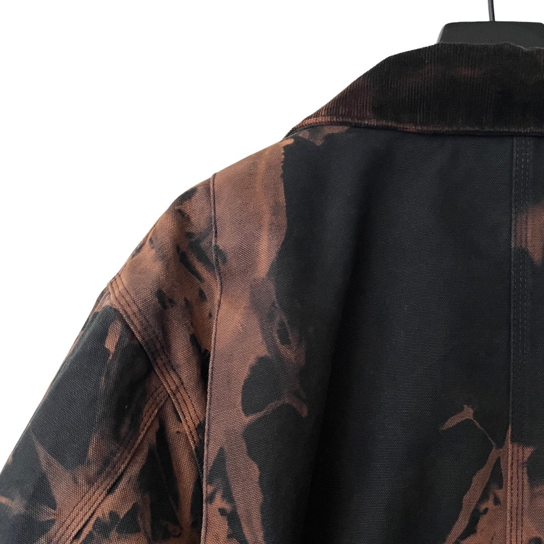 Carhartt Blanket Lined Canvas Work Jacket in Petrified / LARGE