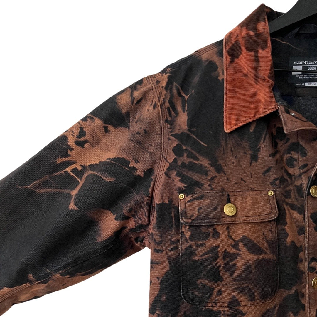 Carhartt Blanket Lined Canvas Work Jacket in Petrified / LARGE