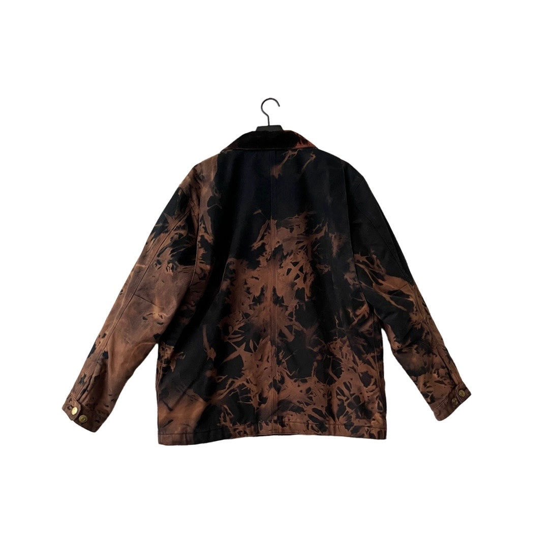 Carhartt Blanket Lined Canvas Work Jacket in Petrified / LARGE