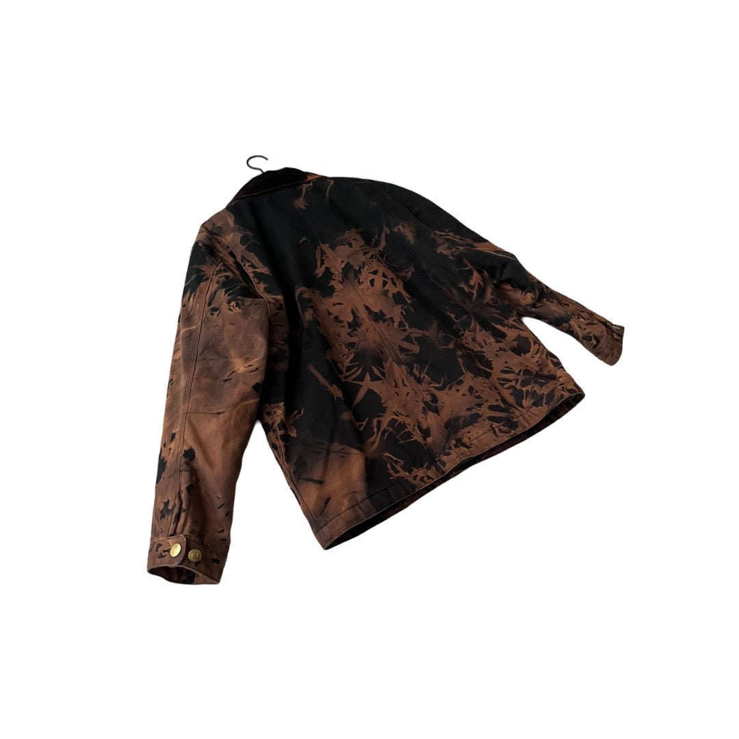 Carhartt Blanket Lined Canvas Work Jacket in Petrified / LARGE