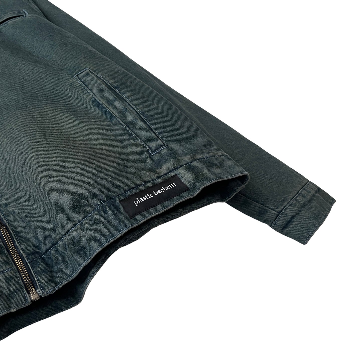 Denim Quilted Workwear Jacket in Peninsula / LARGE