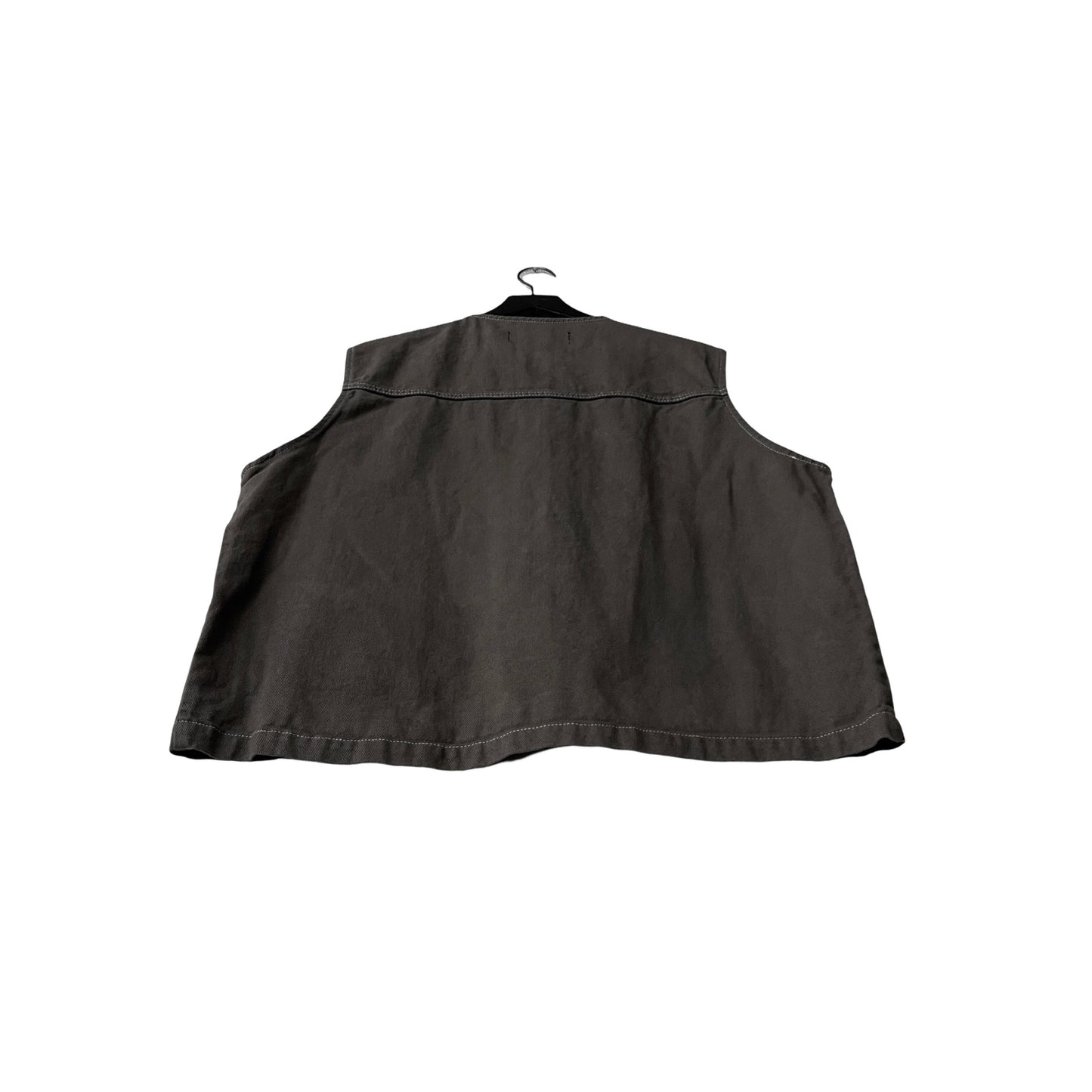 Canvas Utility Chore Vest in Stone / LARGE