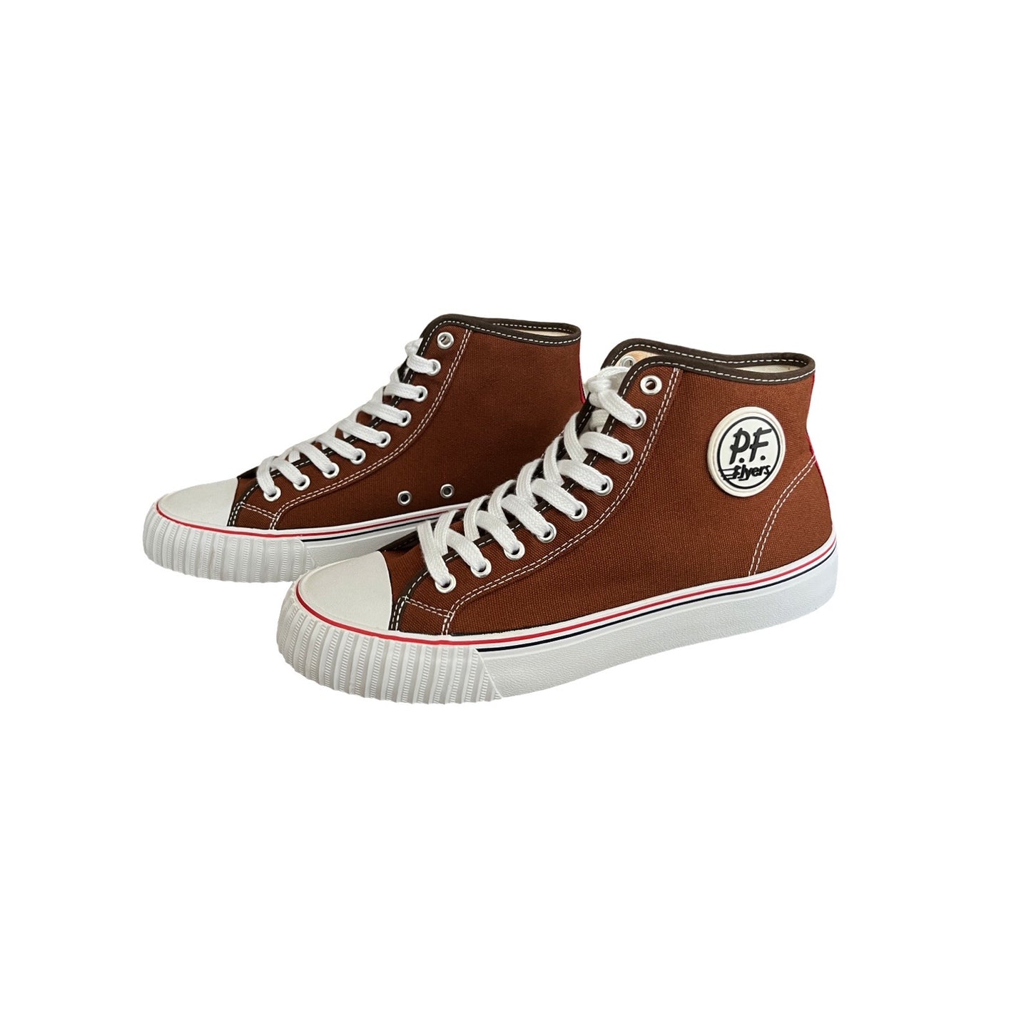 PF Flyers High Top Sneakers in Cedarwood / 10.0 M, 11.5 W