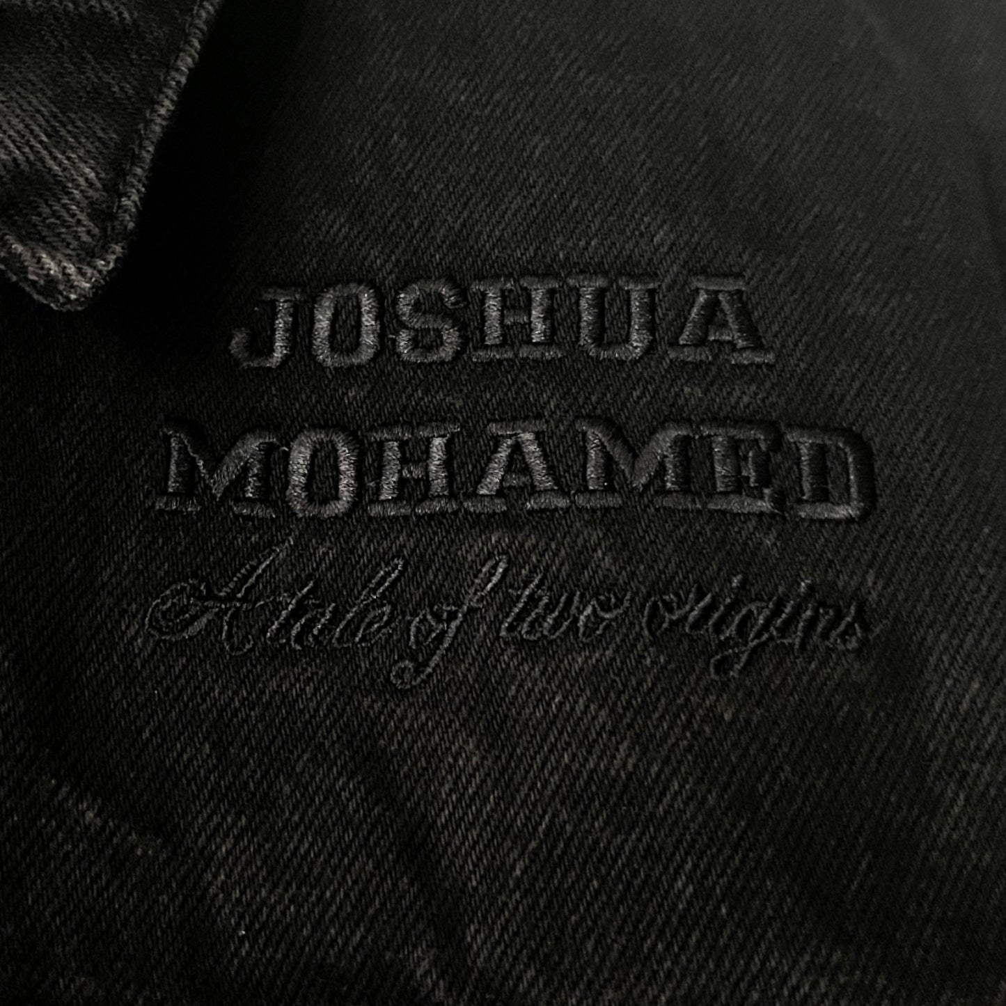 Joshua Mohamed Unity Denim Trucker Jacket in Fume / SMALL