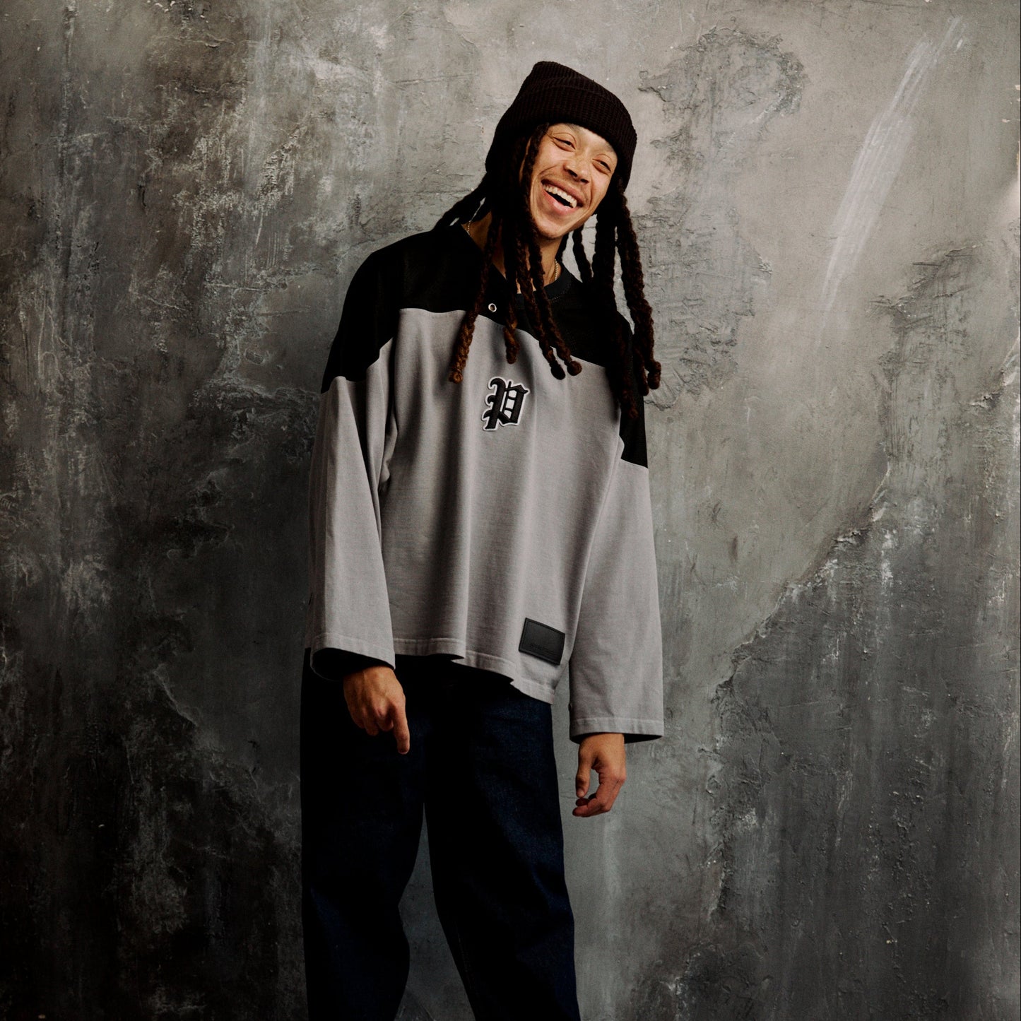 Ambition Oversized Pullover Jersey in Shale / SMALL - XXL