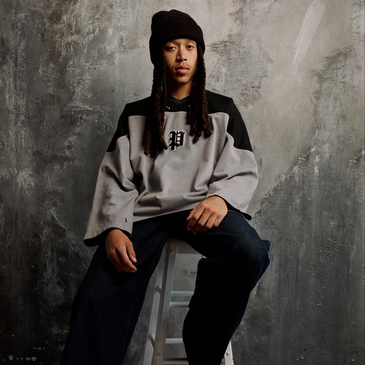 Ambition Oversized Pullover Jersey in Shale / SMALL - XXL
