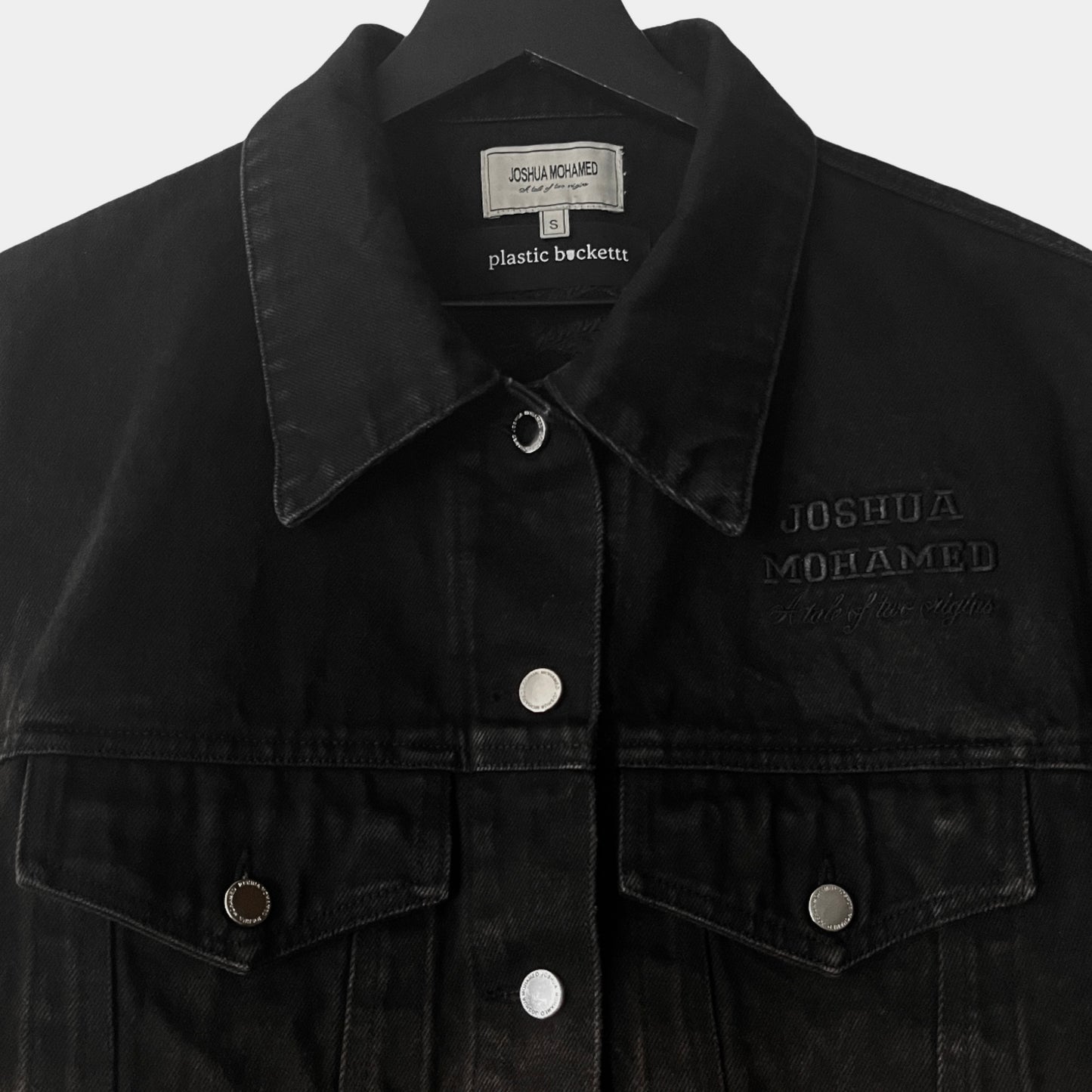 Joshua Mohamed Unity Denim Trucker Jacket in Fume / SMALL