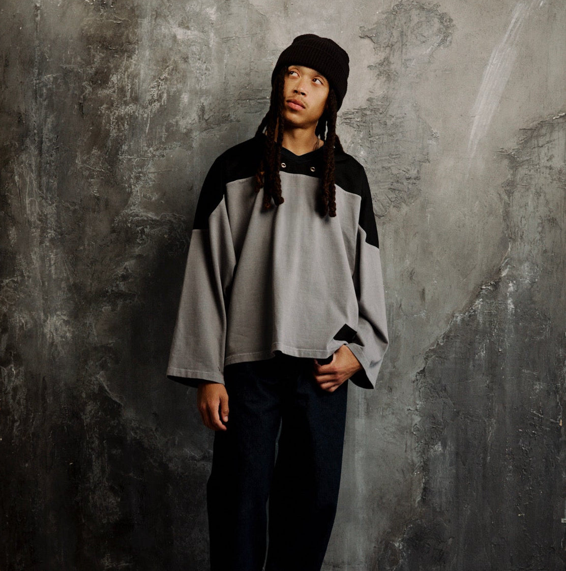 Ambition Pullover Jersey in Shale / SMALL - XL