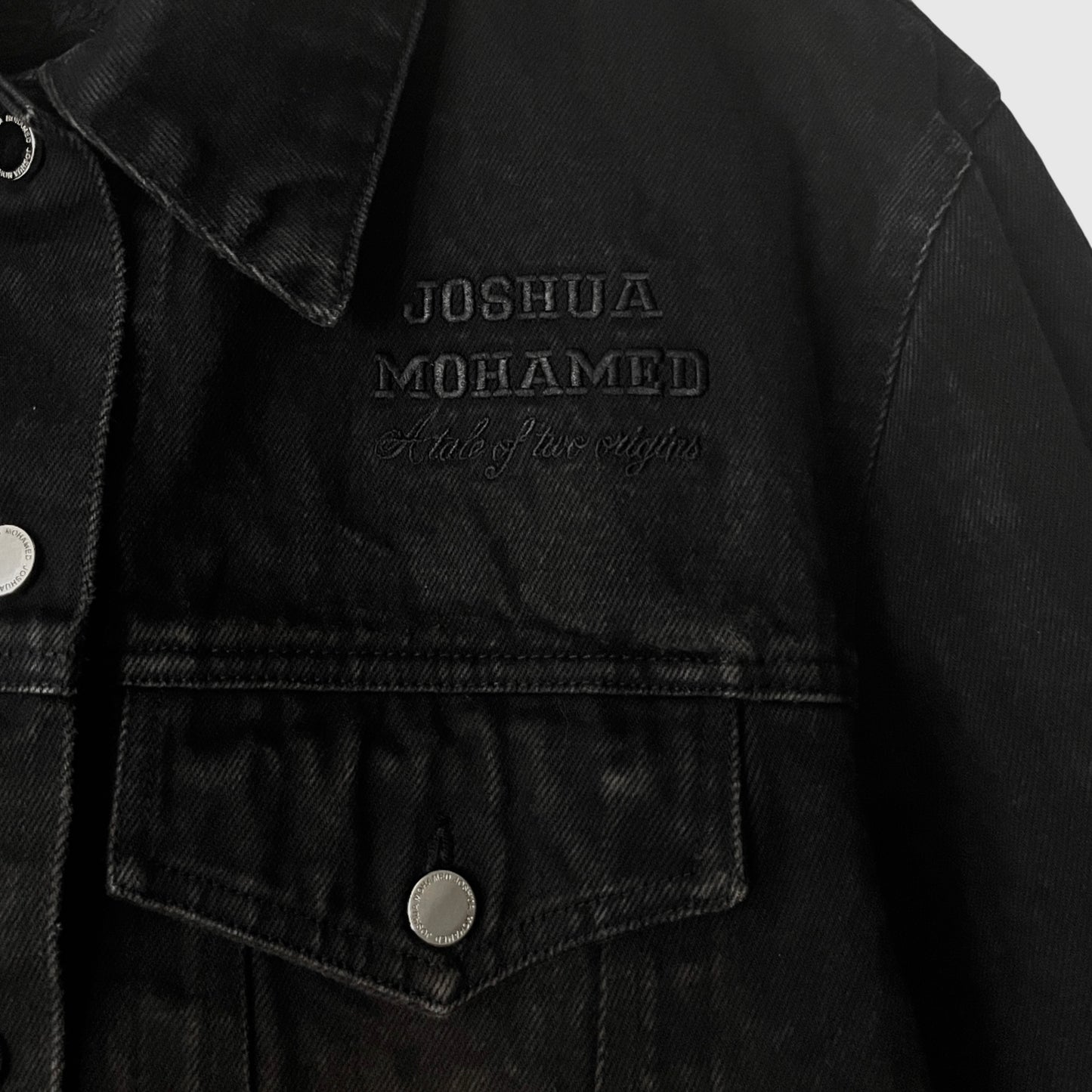 Joshua Mohamed Unity Denim Trucker Jacket in Fume / SMALL