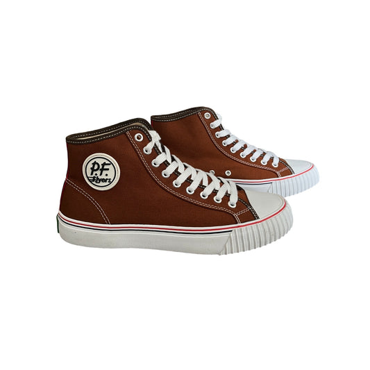 PF Flyers High Top Sneakers in Cedarwood / 10.0 M, 11.5 W