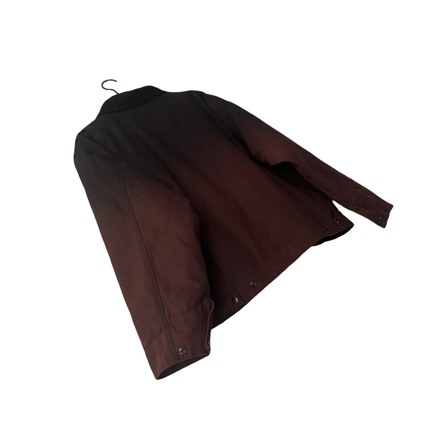 Insulated Canvas Work Jacket w/Corduroy Collar in Singe / LARGE