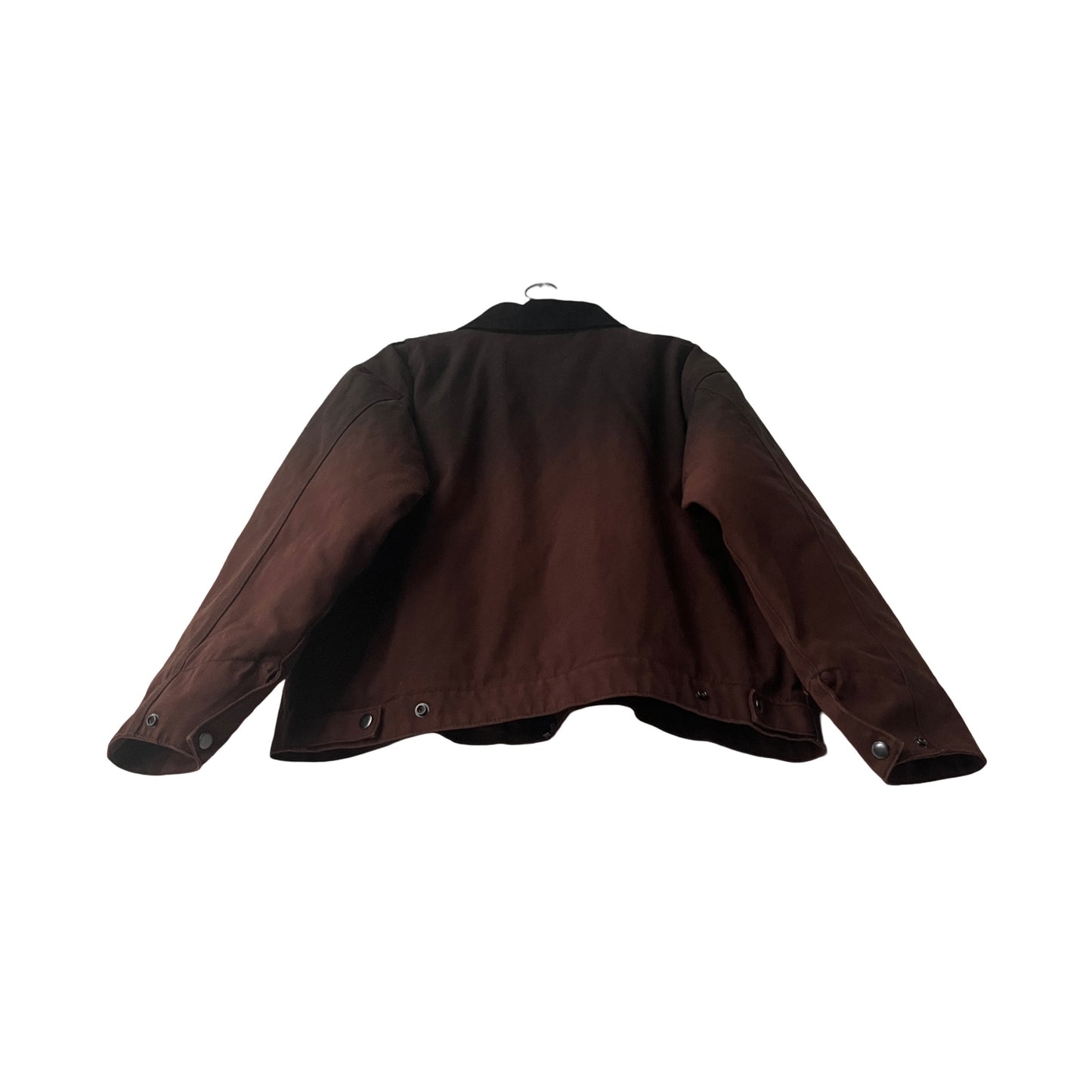Insulated Canvas Work Jacket w/Corduroy Collar in Singe / LARGE