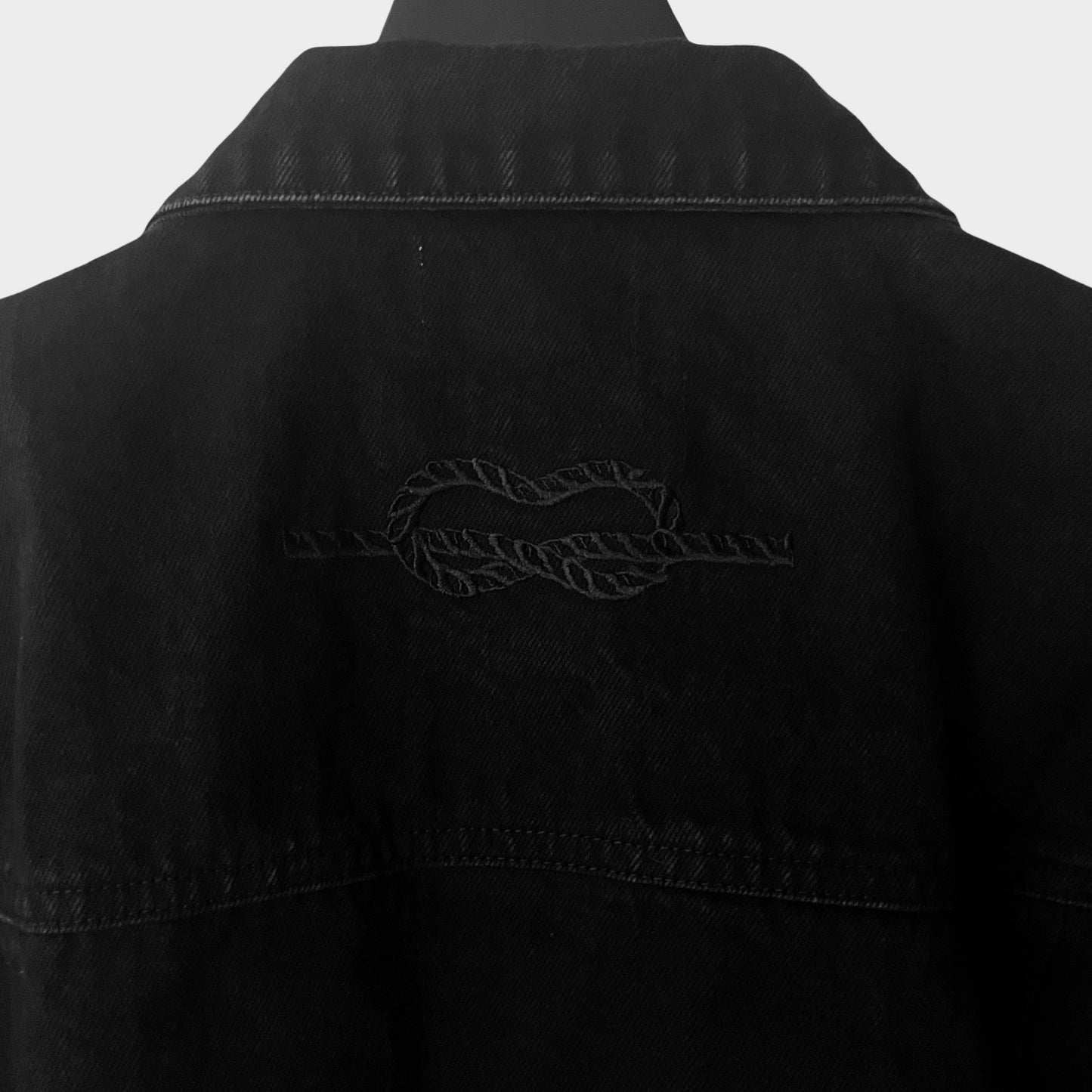 Joshua Mohamed Unity Denim Trucker Jacket in Fume / SMALL