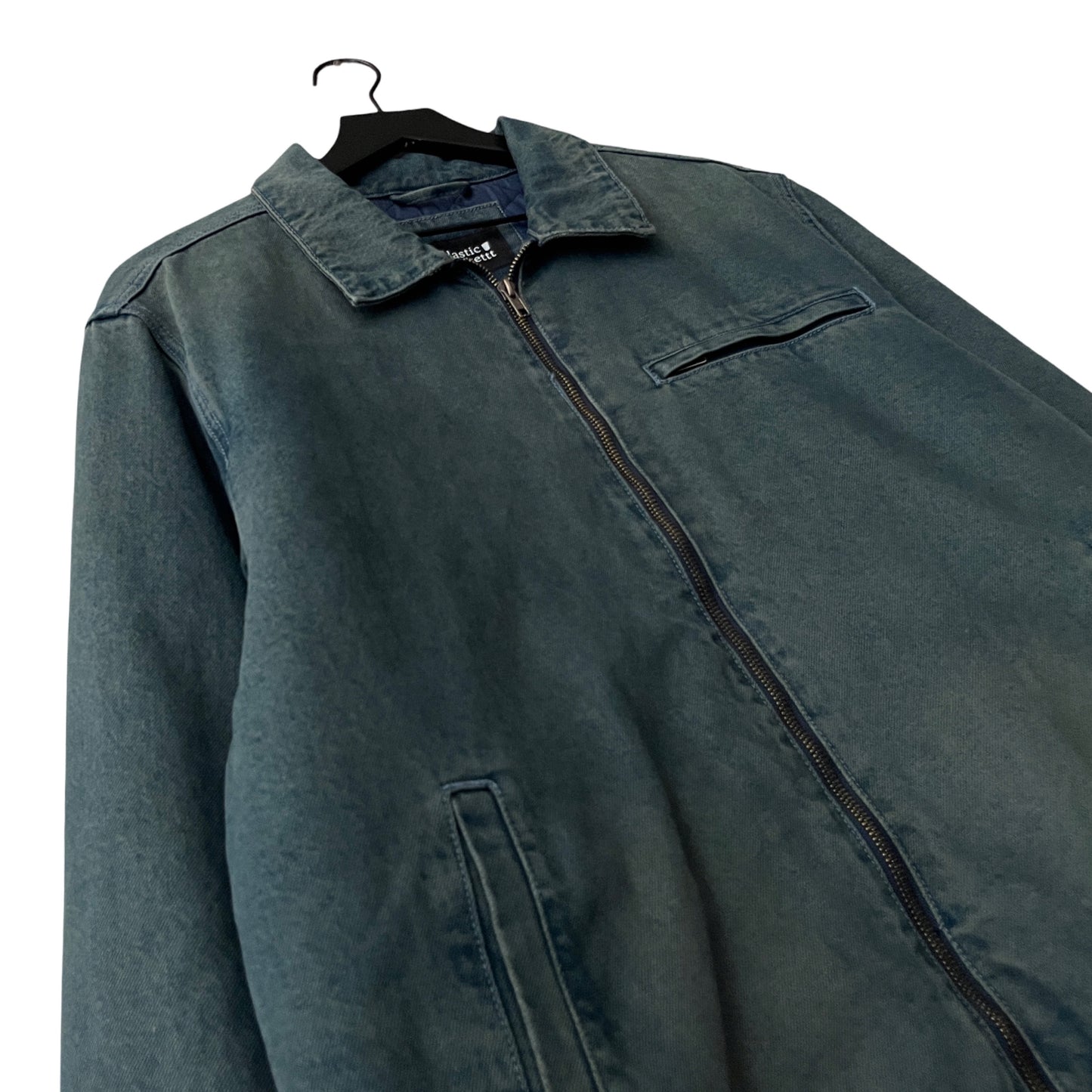 Denim Quilted Workwear Jacket in Peninsula / LARGE