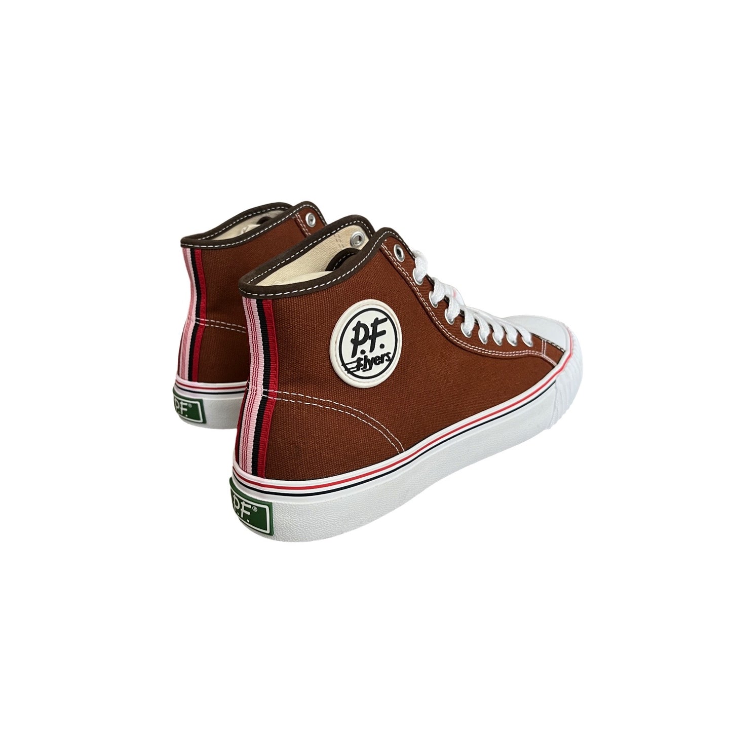 PF Flyers High Top Sneakers in Cedarwood / 10.0 M, 11.5 W