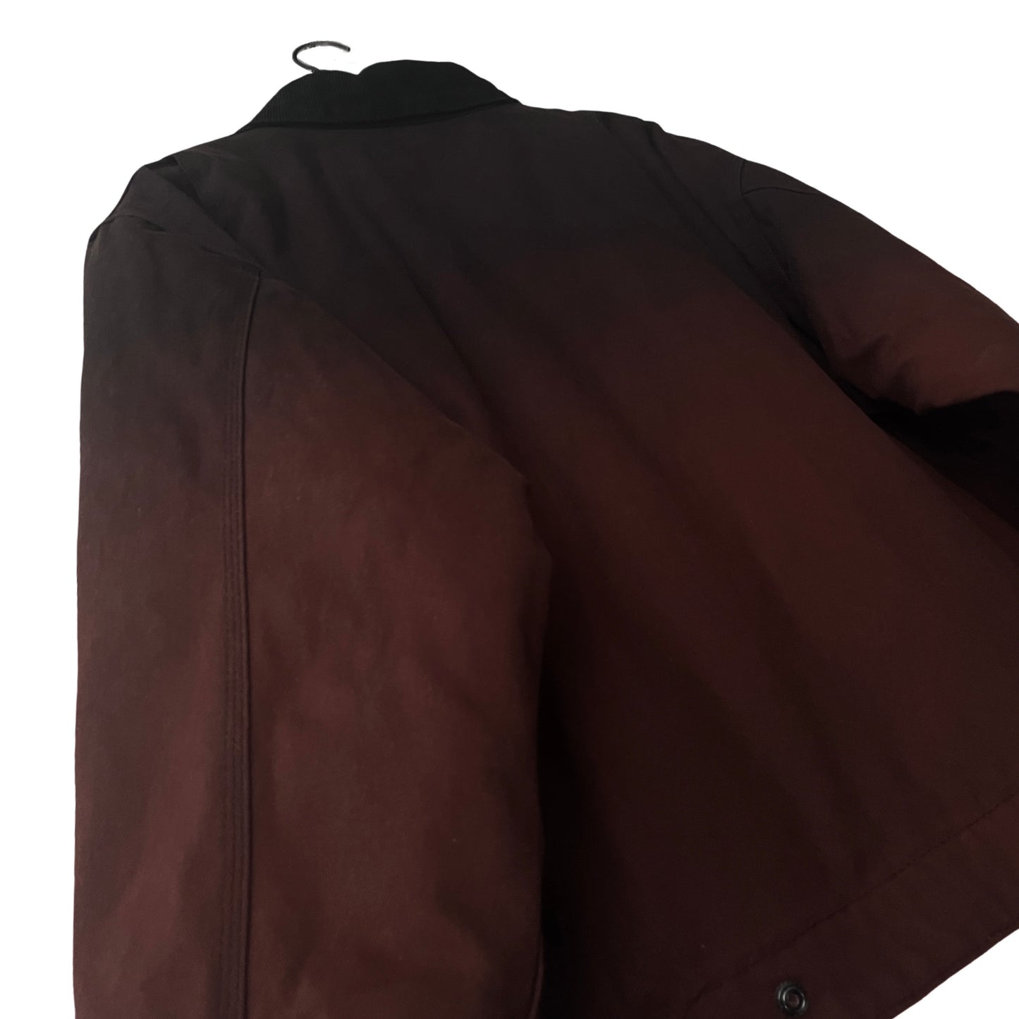 Insulated Canvas Work Jacket w/Corduroy Collar in Singe / LARGE