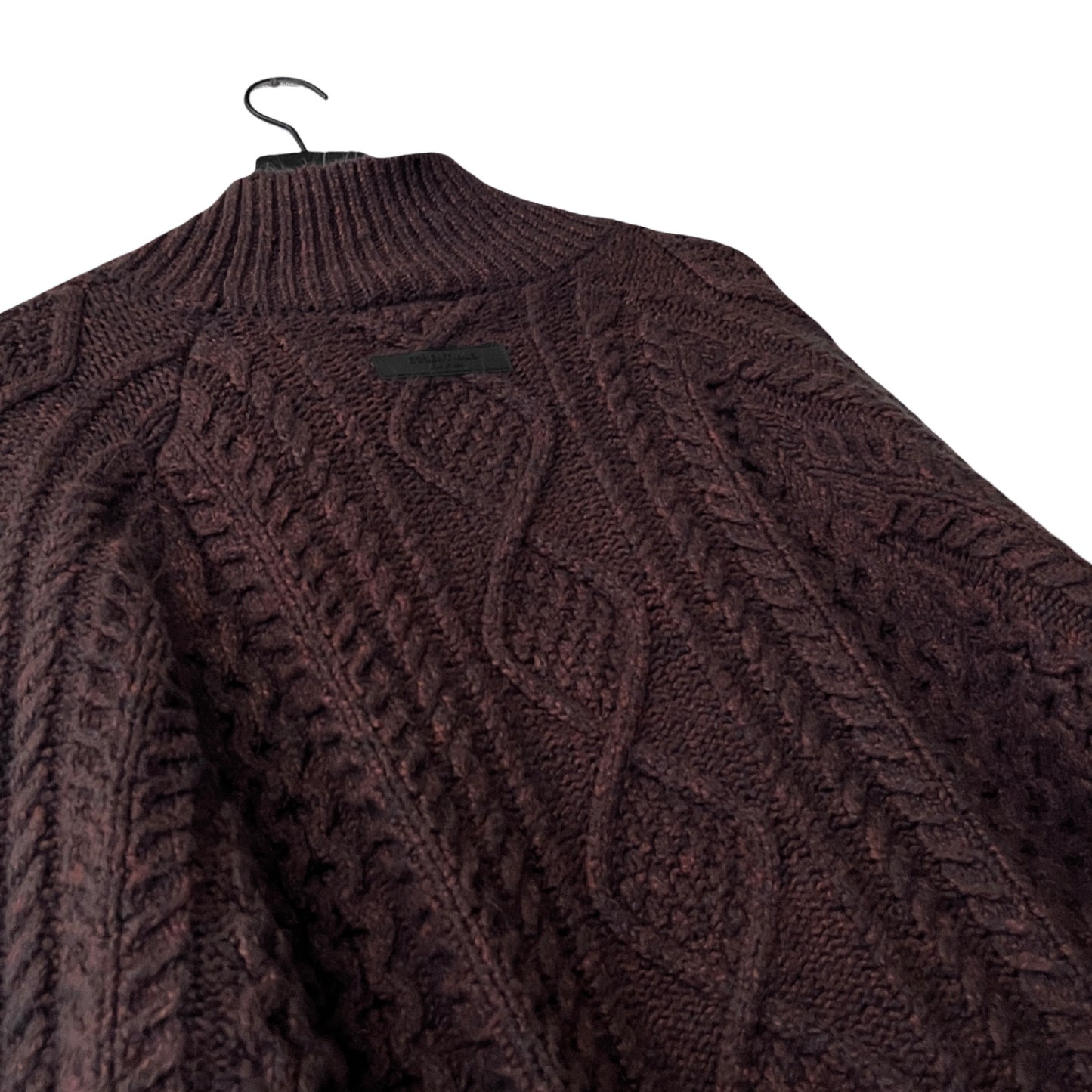 Fear of God ESSENTIALS Cable Knit Cotton Blend Rollneck Sweater in Ivy League / XXL