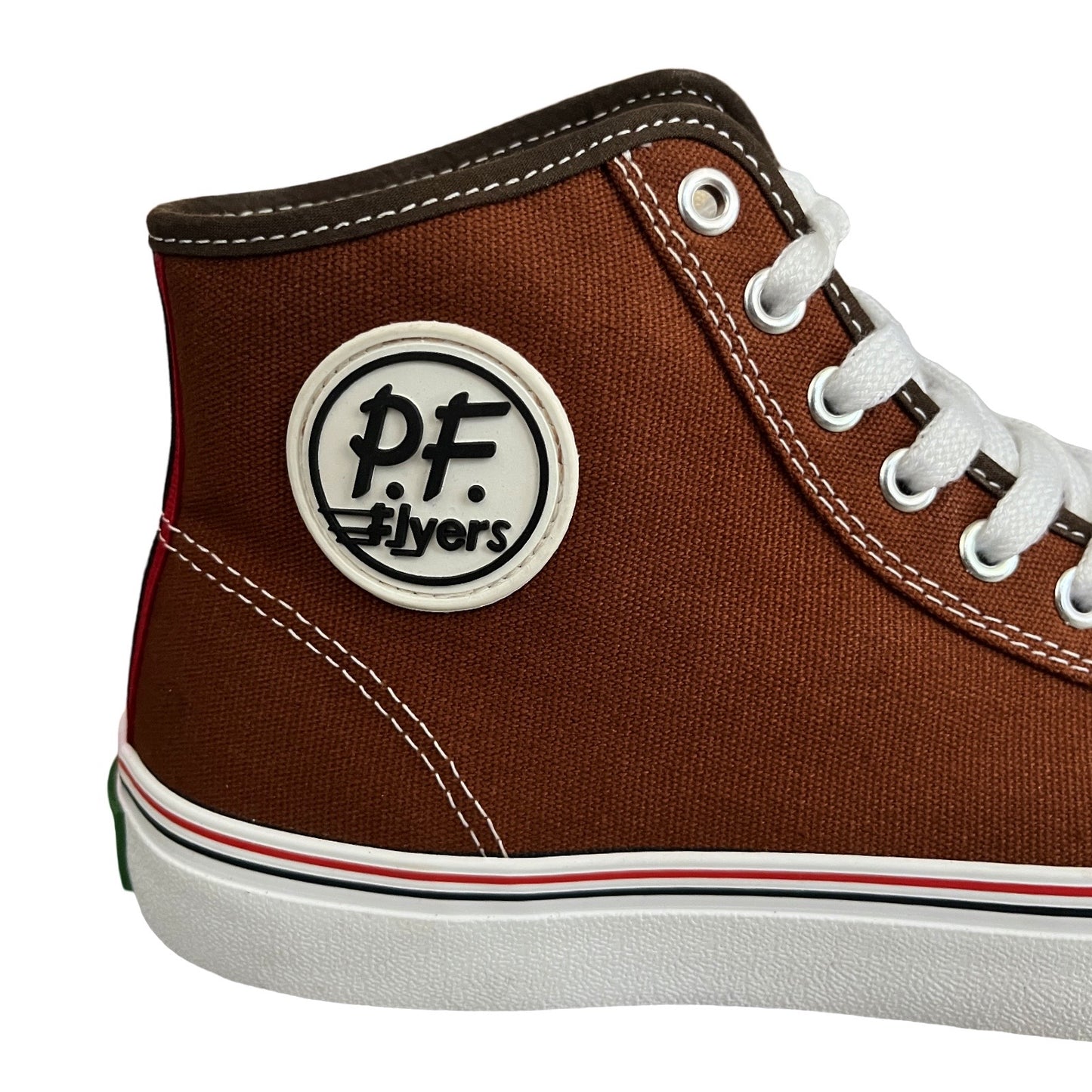 PF Flyers High Top Sneakers in Cedarwood / 10.0 M, 11.5 W