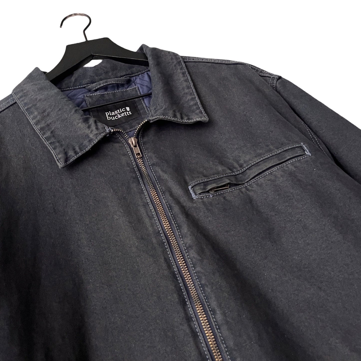 Denim Quilted Workwear Jacket in Atlantic / LARGE
