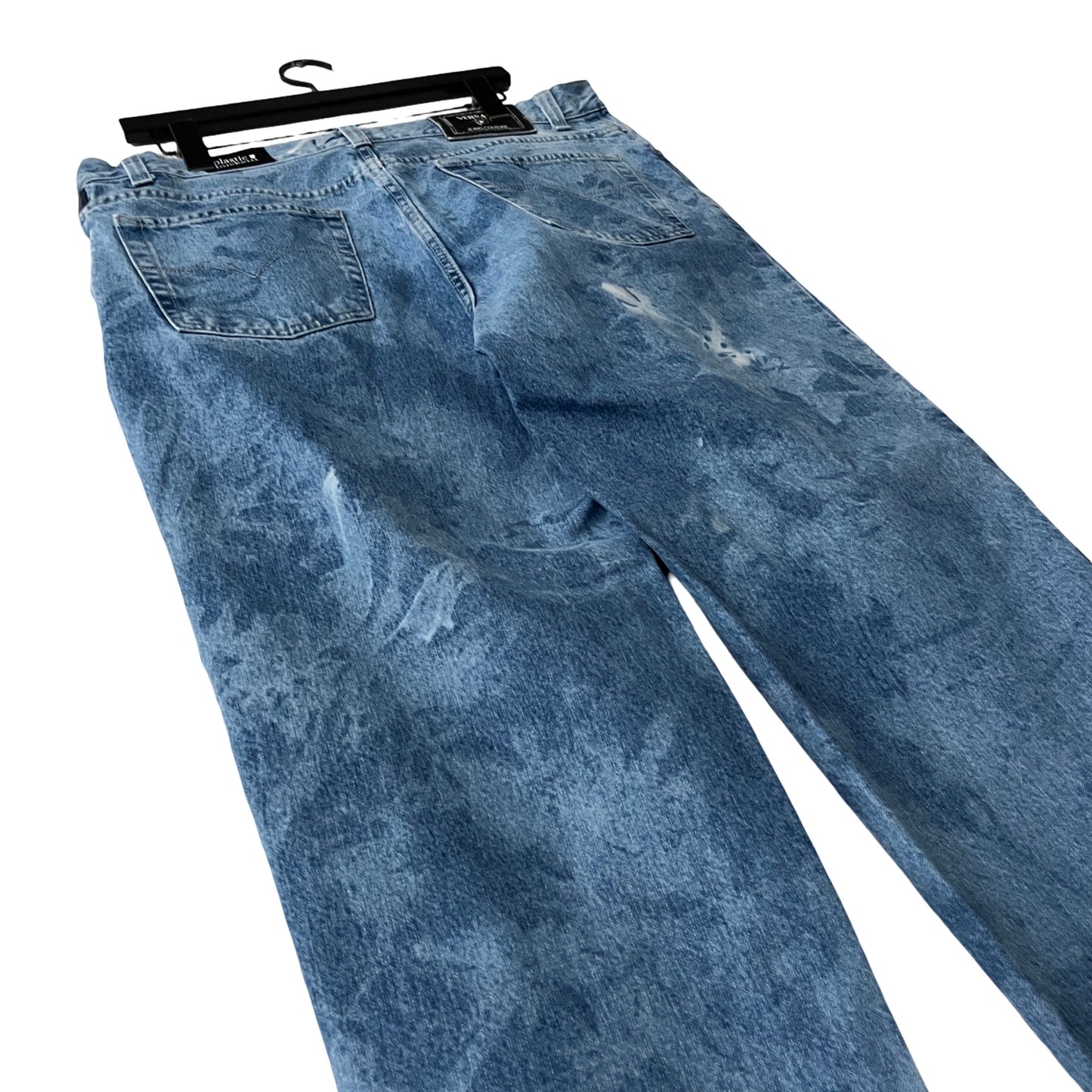 Versace Relaxed Denim Jeans in Whitecap / 36" x 32"