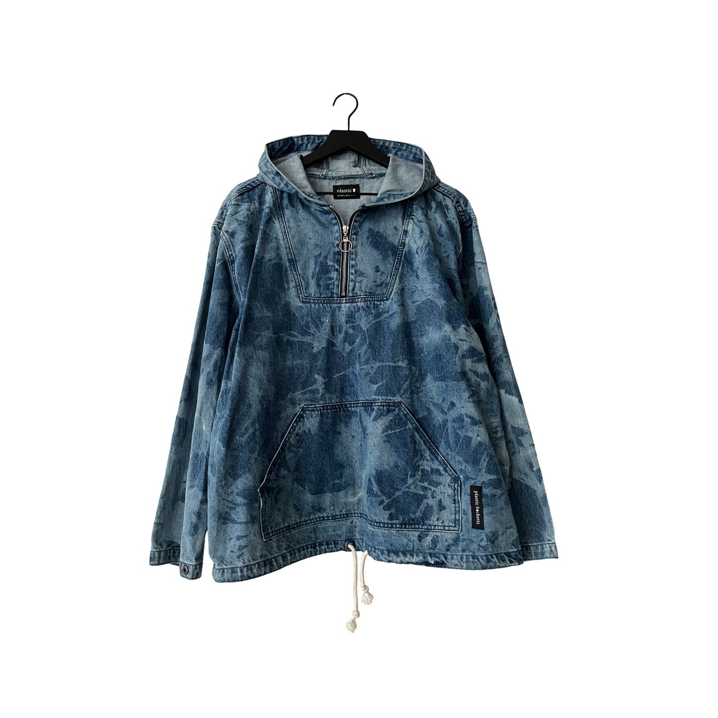 Denim Anorak Pullover in Rapids / MEDIUM (or LARGE)