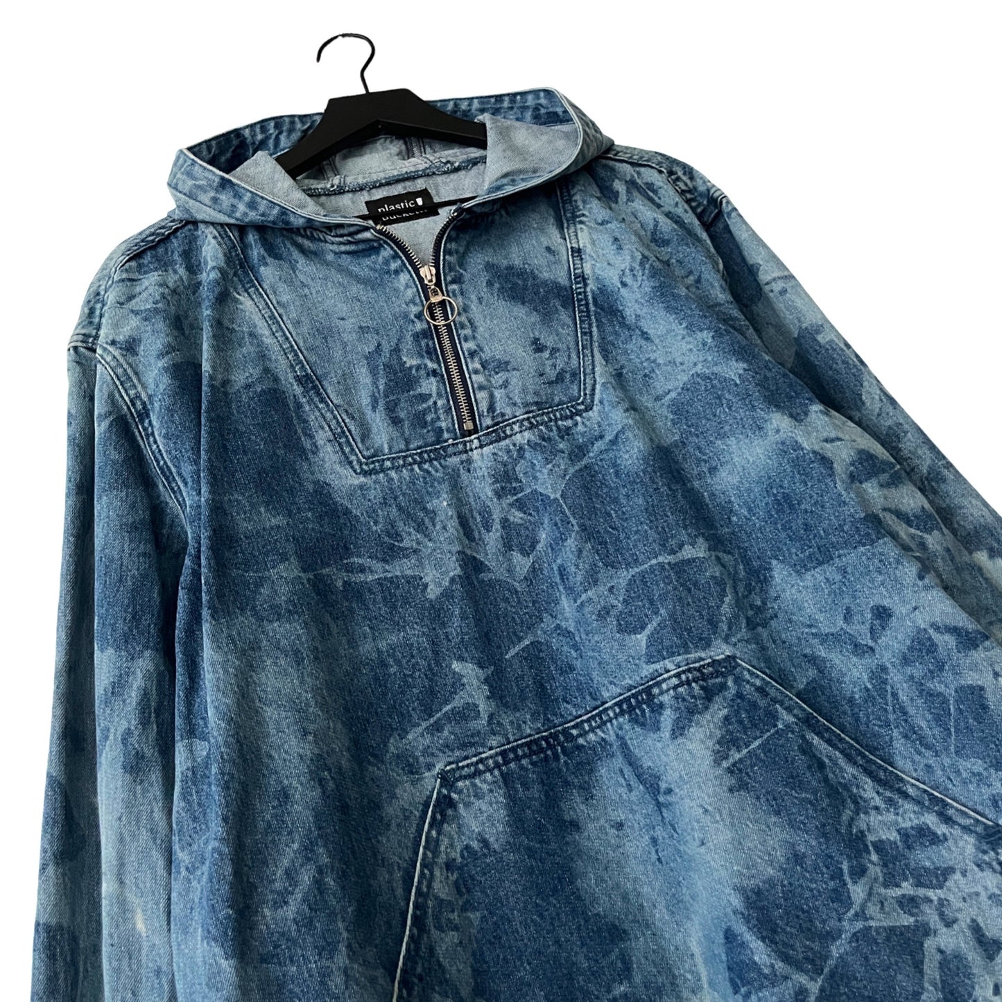 Denim Anorak Pullover in Rapids / MEDIUM (or LARGE)