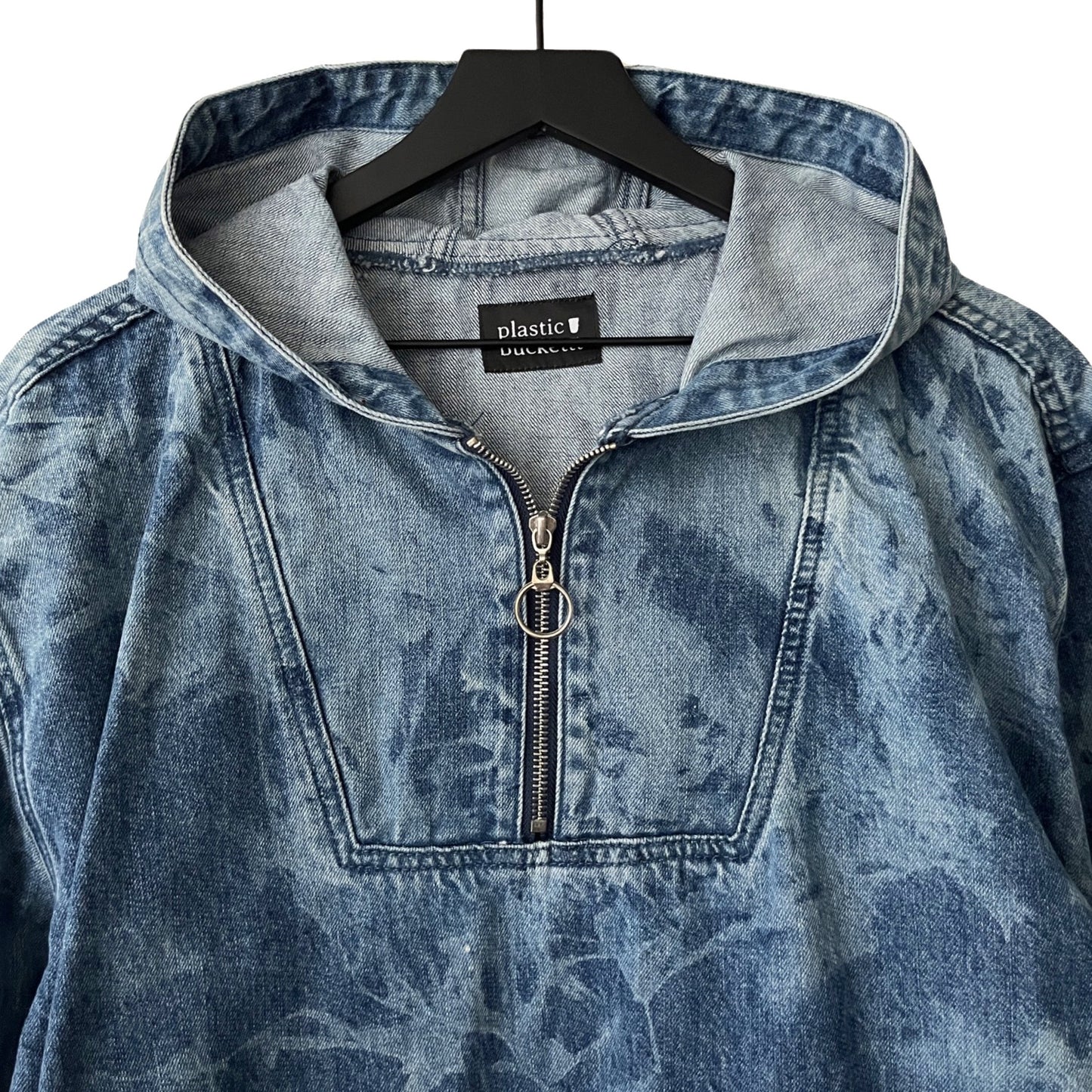 Denim Anorak Pullover in Rapids / MEDIUM (or LARGE)