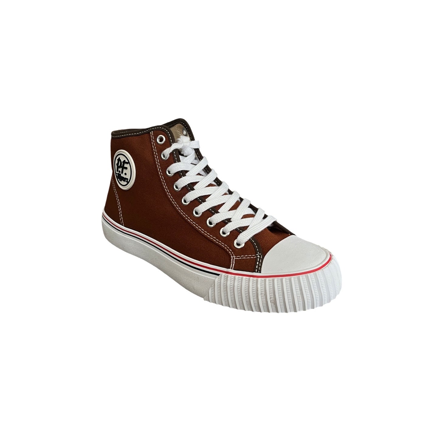 PF Flyers High Top Sneakers in Cedarwood / 10.0 M, 11.5 W