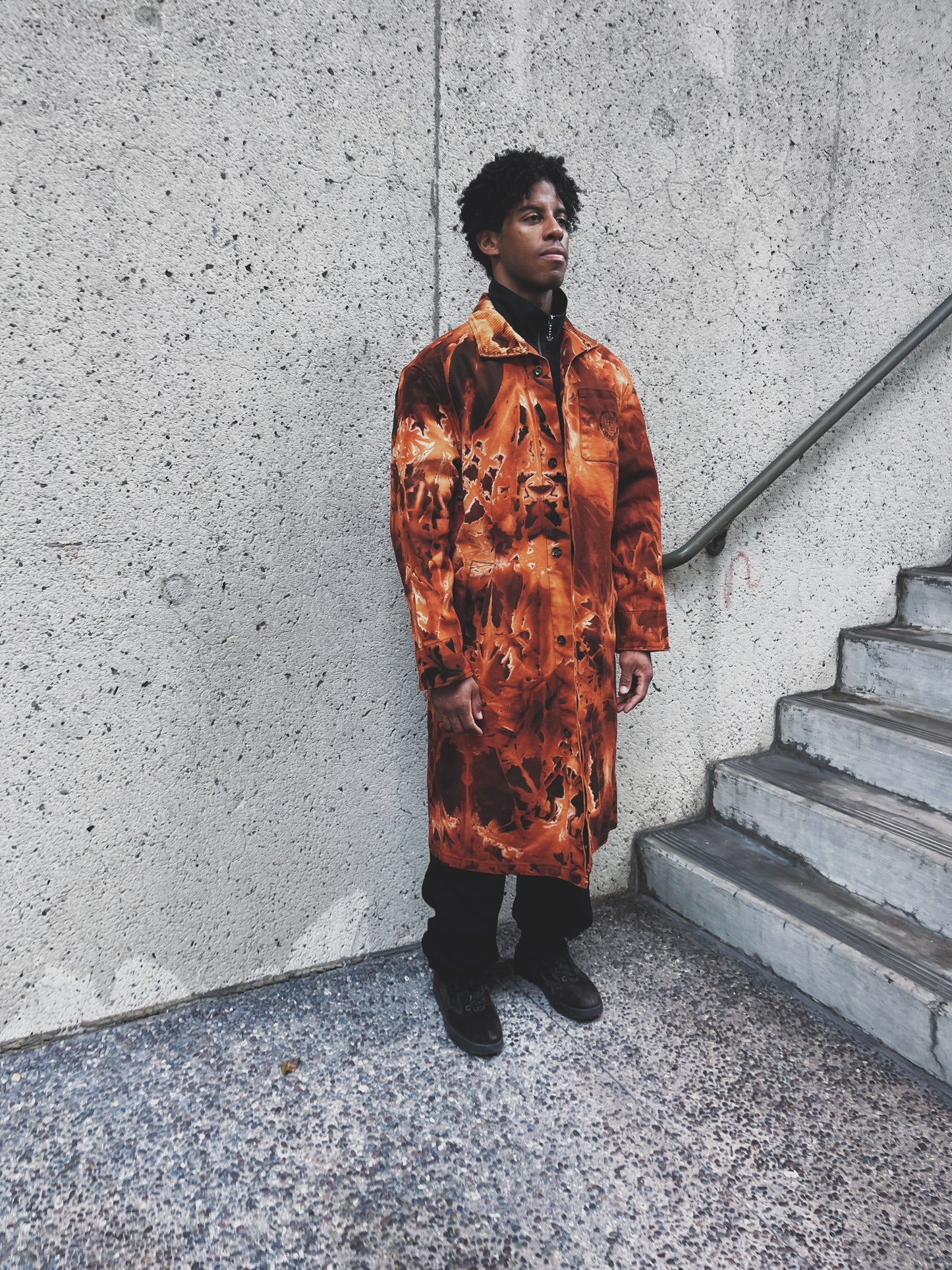 Honor The Gift Canvas Trench Coat in Embers / LARGE