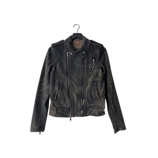 Hudson Denim Cynic Moto Jacket in Grit / SMALL (Women's)