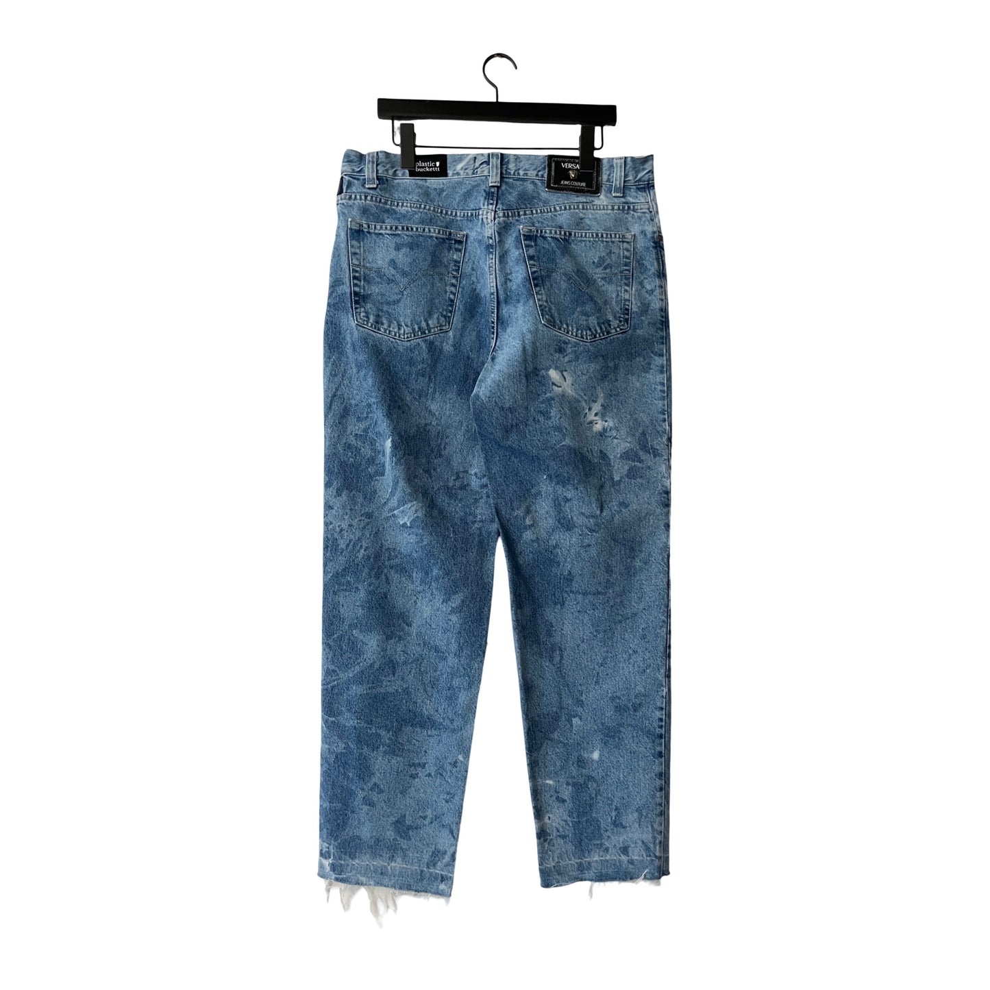Versace Relaxed Denim Jeans in Whitecap / 36" x 32"