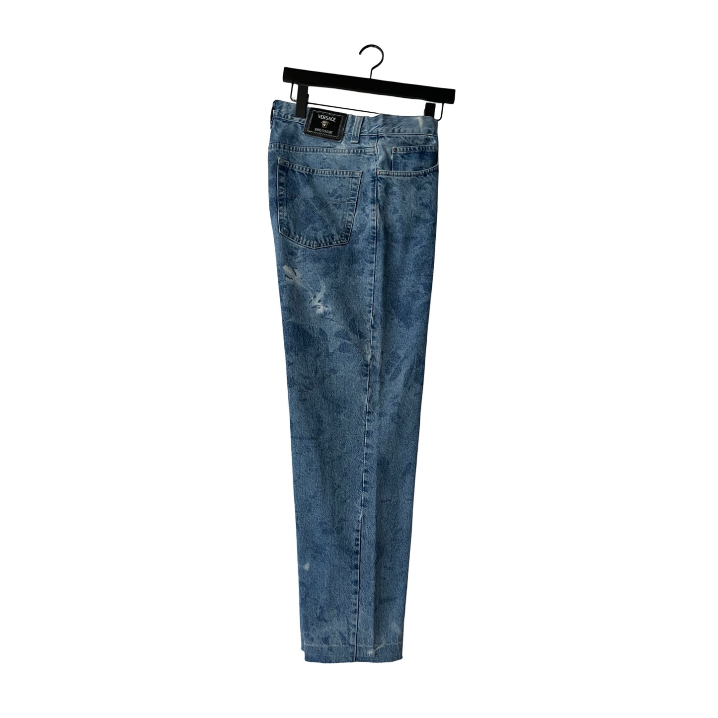 Versace Relaxed Denim Jeans in Whitecap / 36" x 32"