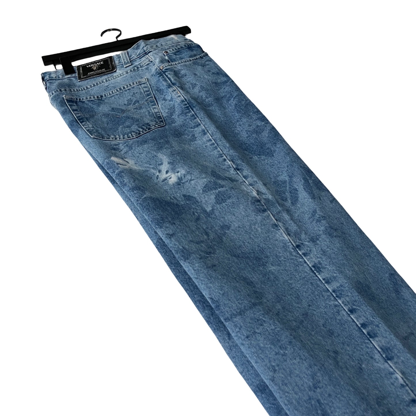 Versace Relaxed Denim Jeans in Whitecap / 36" x 32"