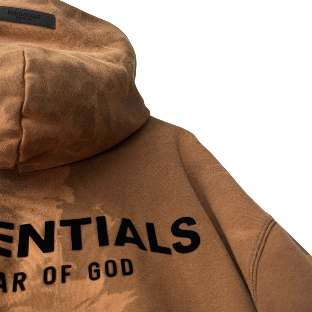 Fear of God ESSENTIALS Trimmed Cotton Blend Hoodie in Shore / SMALL