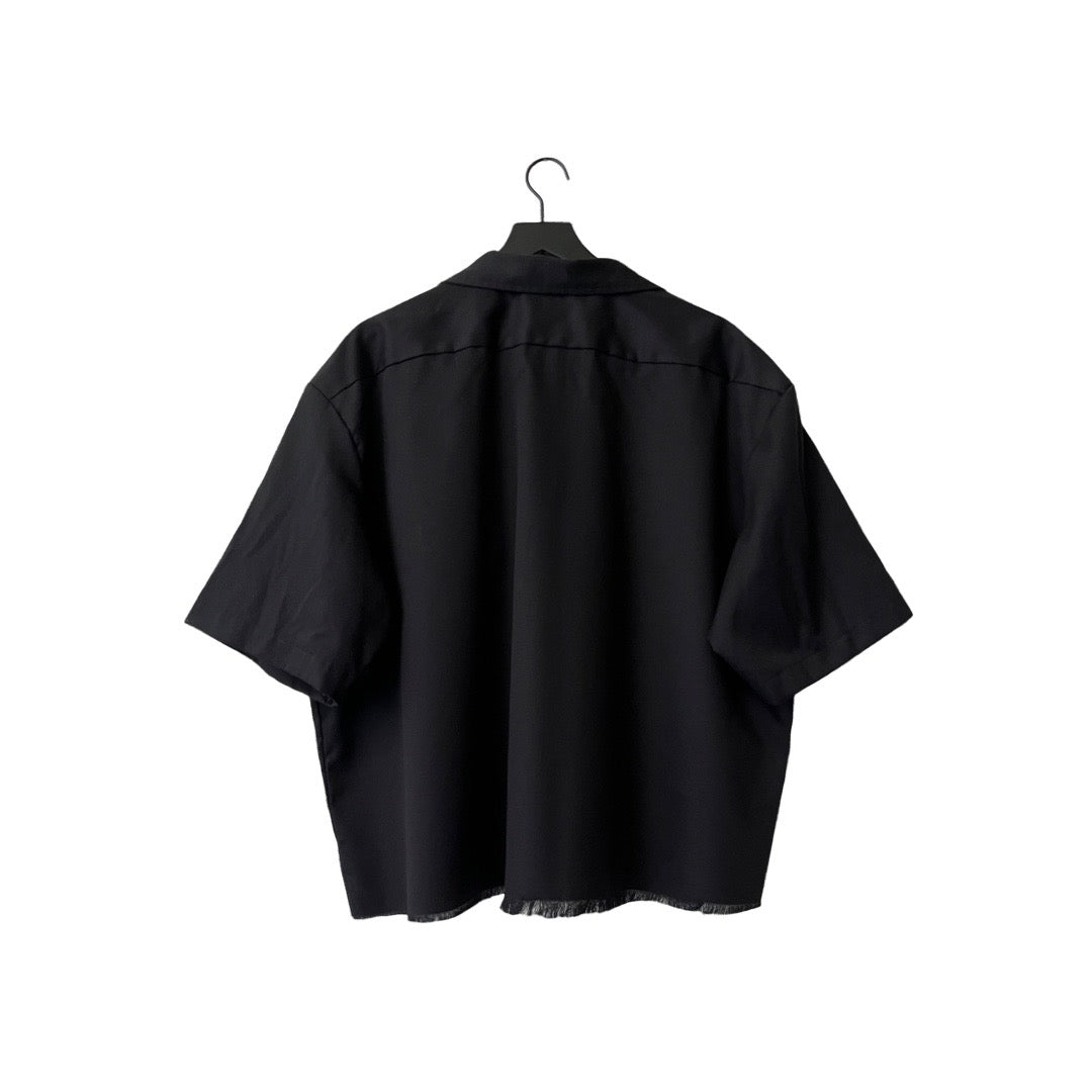 Dickies Loose Fit Cropped Twill Work Shirt in Jet Black / MULTIPLE SIZES