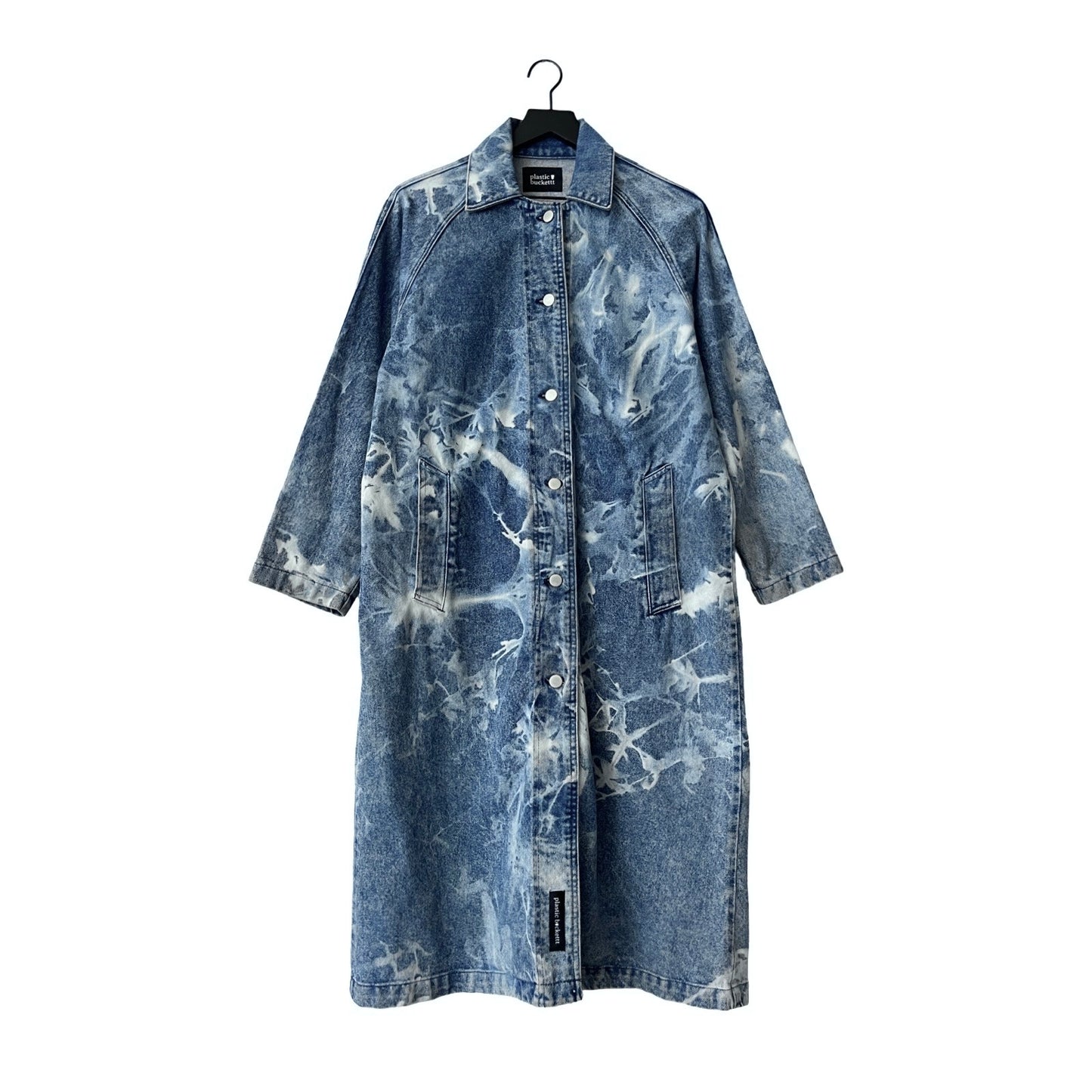 Vintage Denim Trench Coat in Haze / MEDIUM