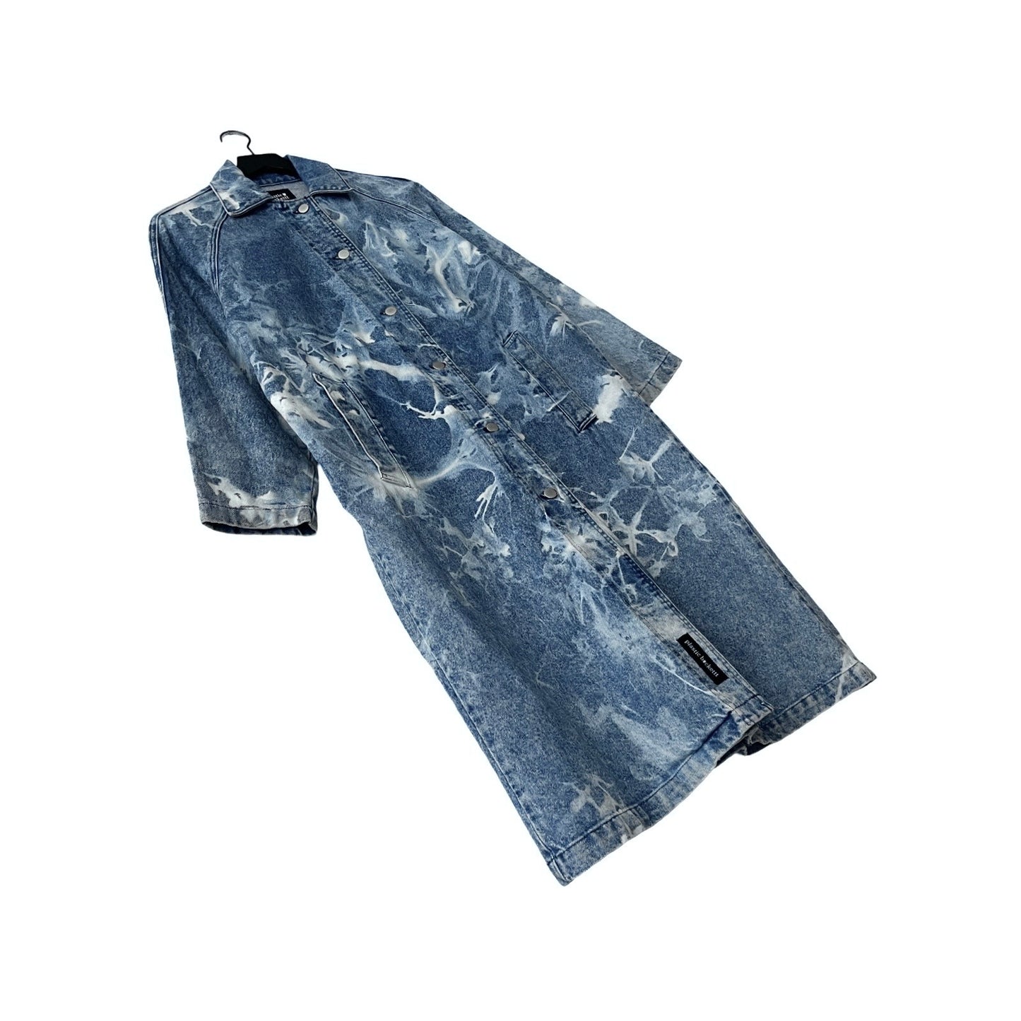 Vintage Denim Trench Coat in Haze / MEDIUM