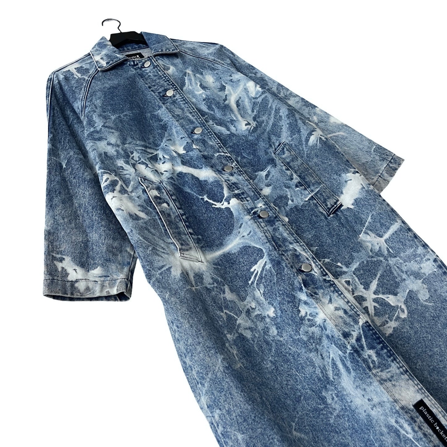 Vintage Denim Trench Coat in Haze / MEDIUM