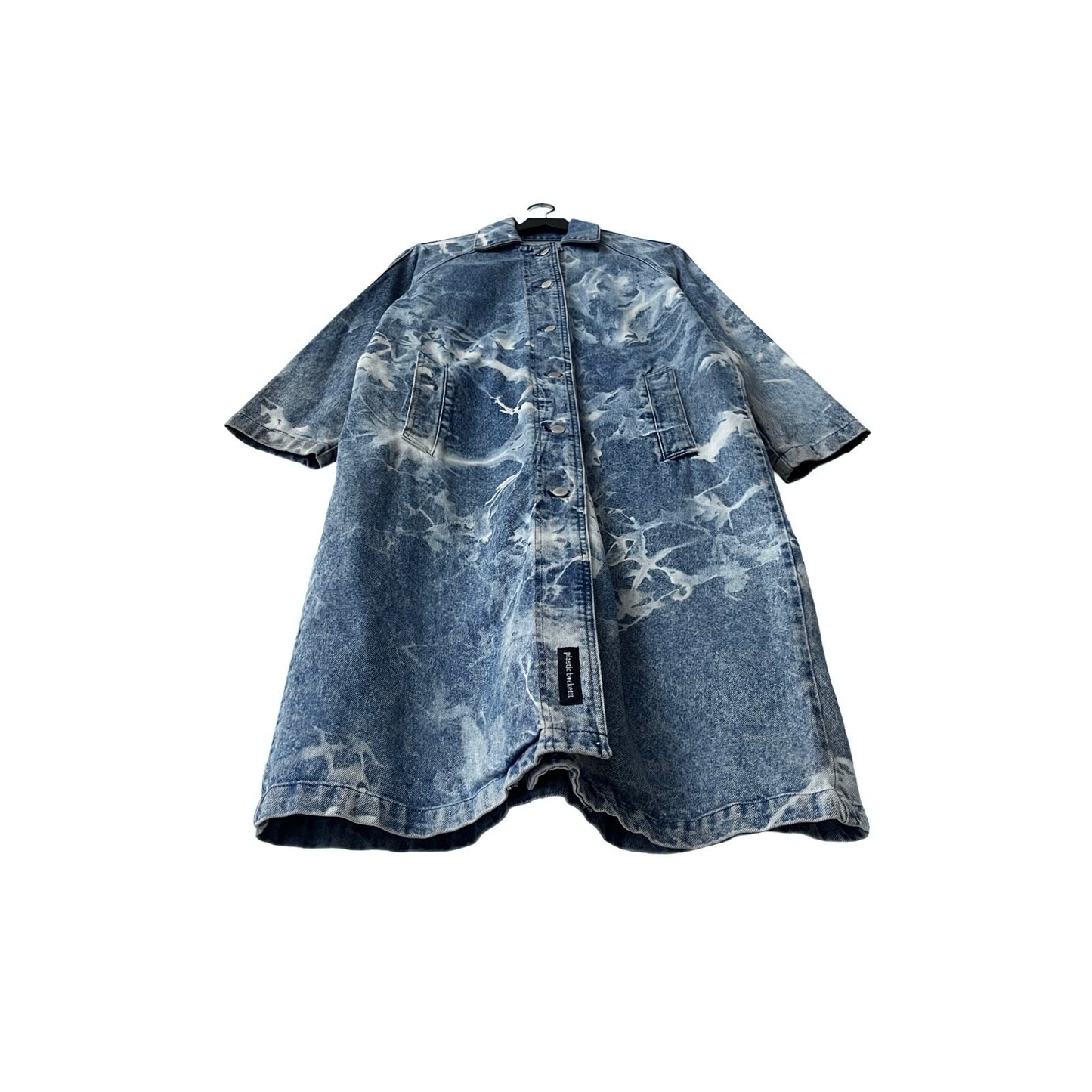 Vintage Denim Trench Coat in Haze / MEDIUM