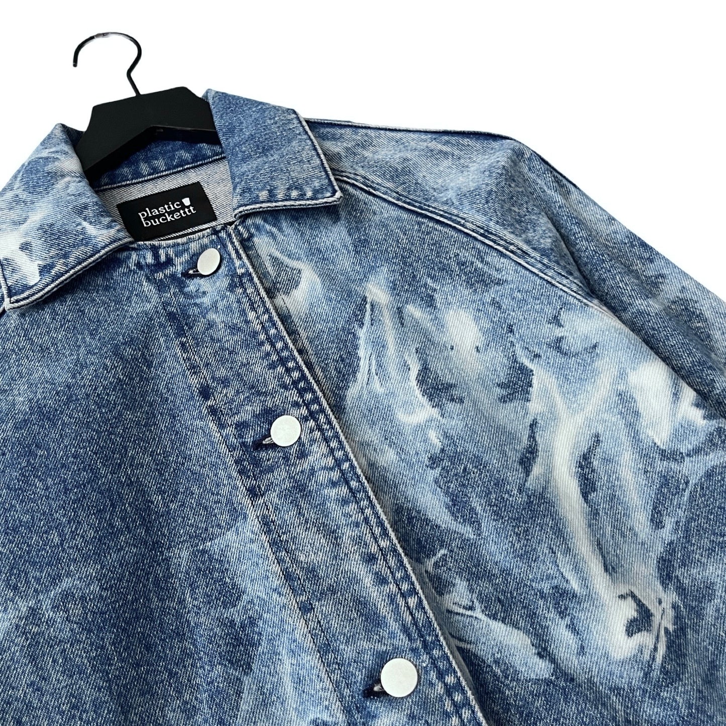Vintage Denim Trench Coat in Haze / MEDIUM