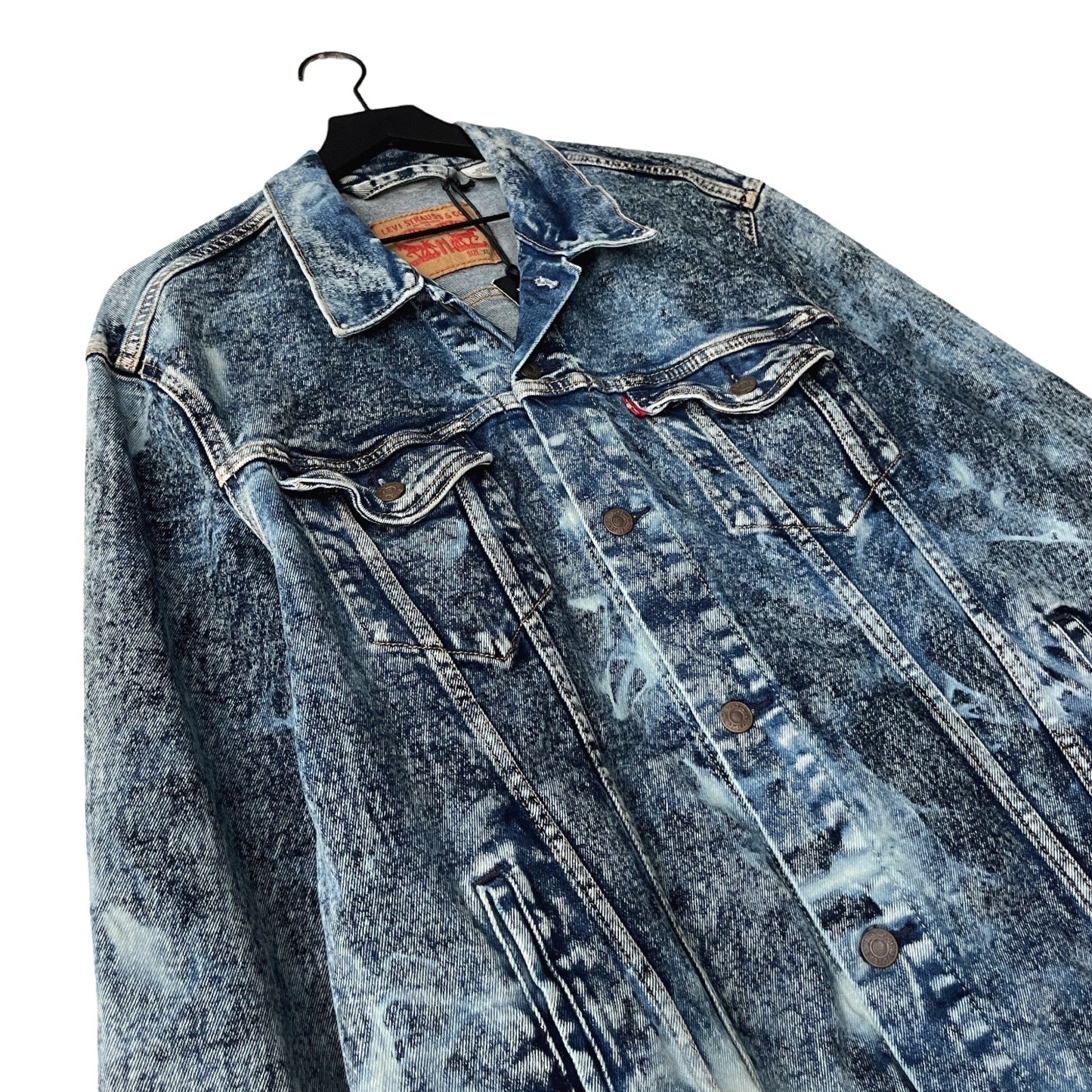 Vintage Levi's Denim Trucker Jacket in Glacier / X-LARGE