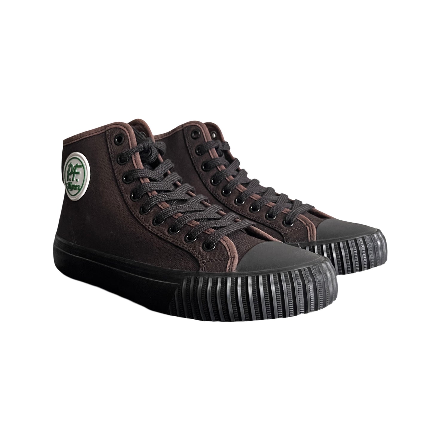 PF Flyers High Top Sneakers in Blackwood / 10.0 M, 11.5 W