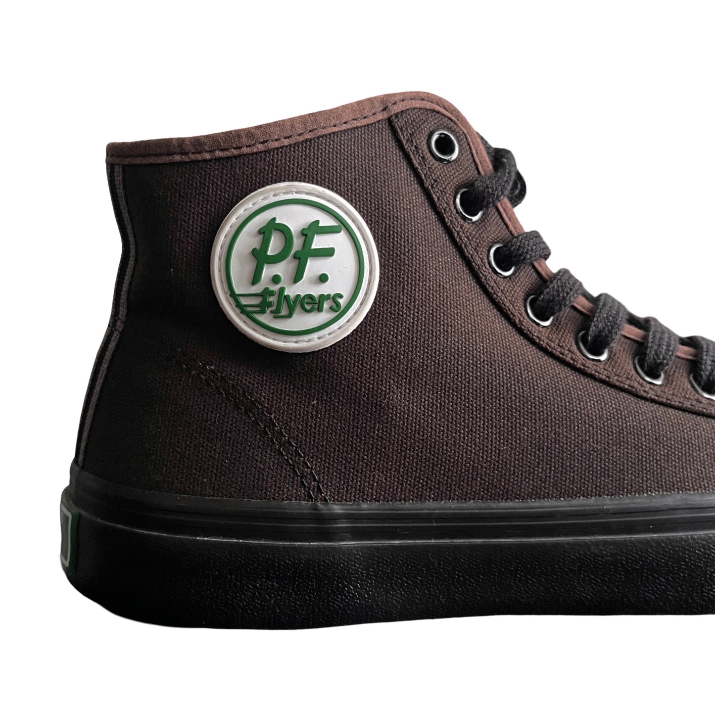 PF Flyers High Top Sneakers in Blackwood / 10.0 M, 11.5 W