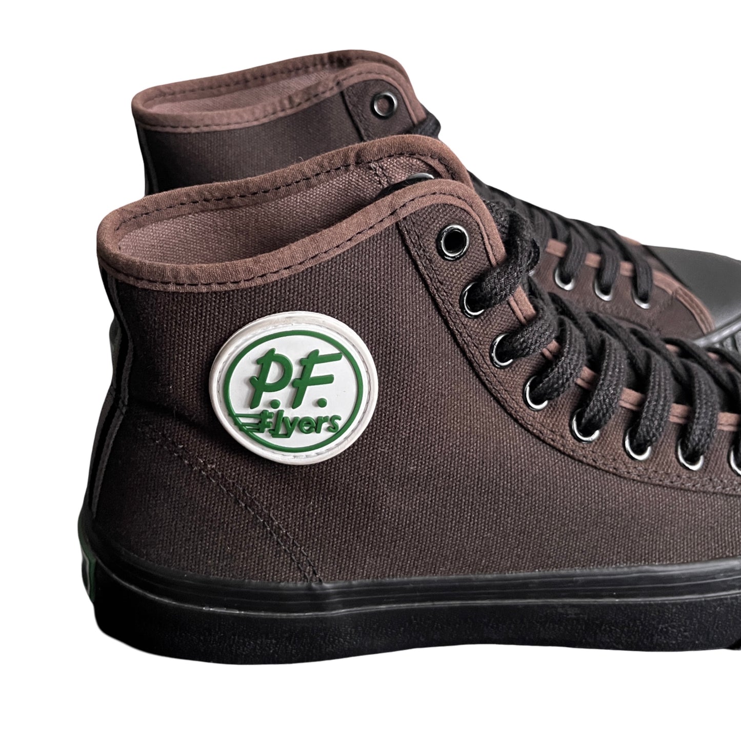 PF Flyers High Top Sneakers in Blackwood / 10.0 M, 11.5 W