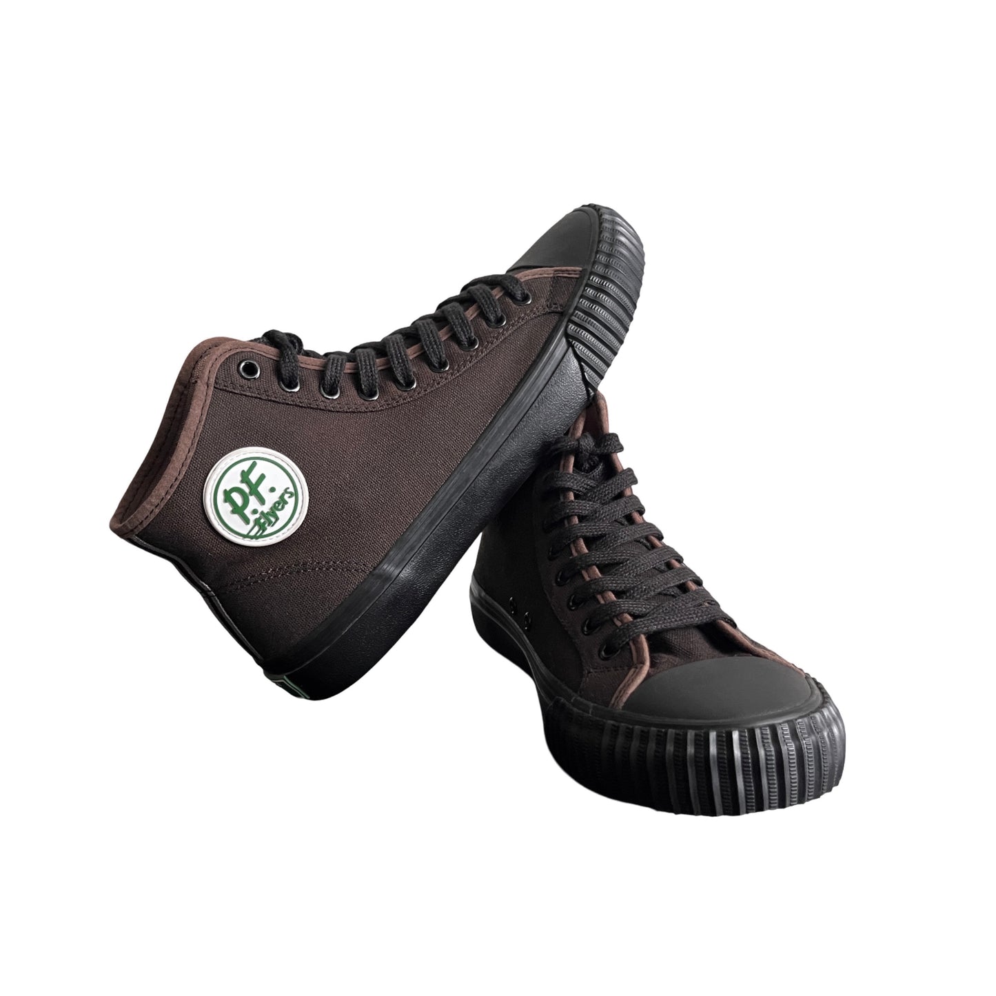 PF Flyers High Top Sneakers in Blackwood / 10.0 M, 11.5 W