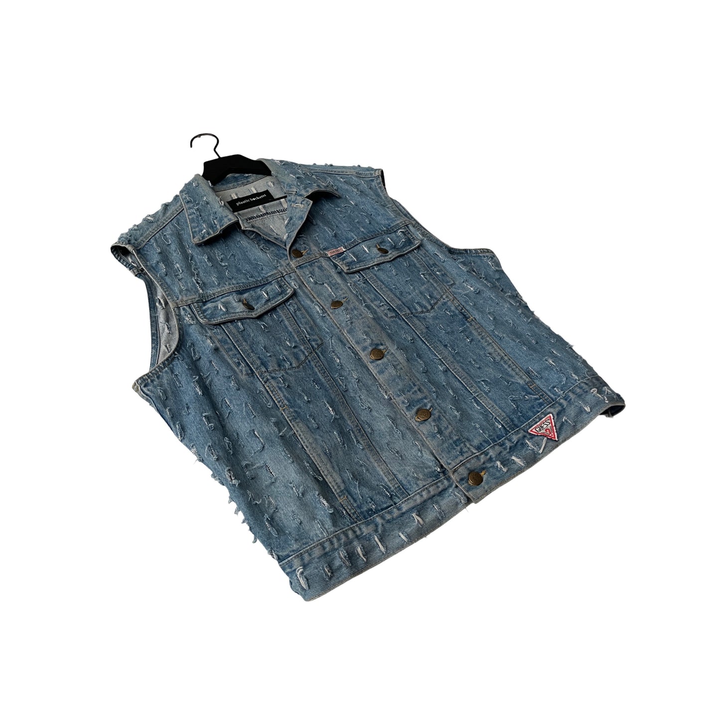 Vintage Guess Denim Vest (distressed) in Union / MEDIUM (or Large)