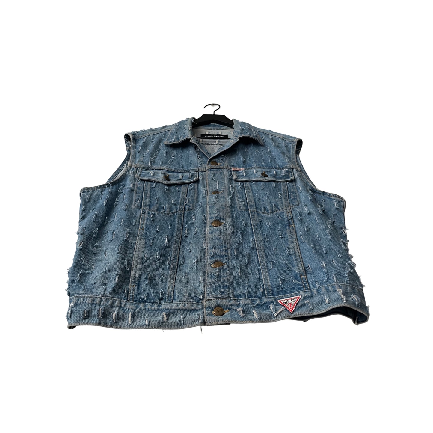 Vintage Guess Denim Vest (distressed) in Union / MEDIUM (or Large)